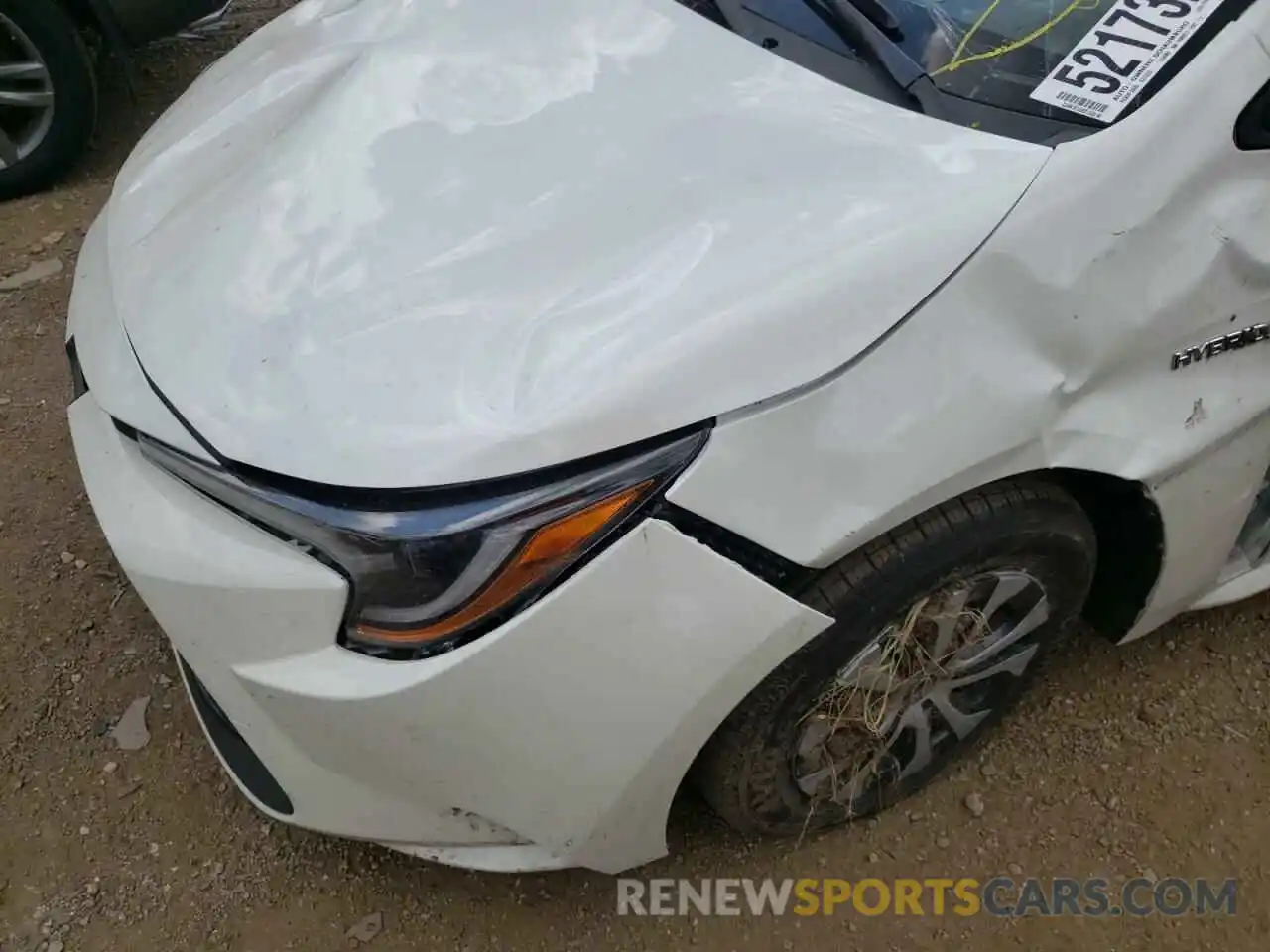 10 Photograph of a damaged car JTDEAMDE1MJ016546 TOYOTA COROLLA 2021