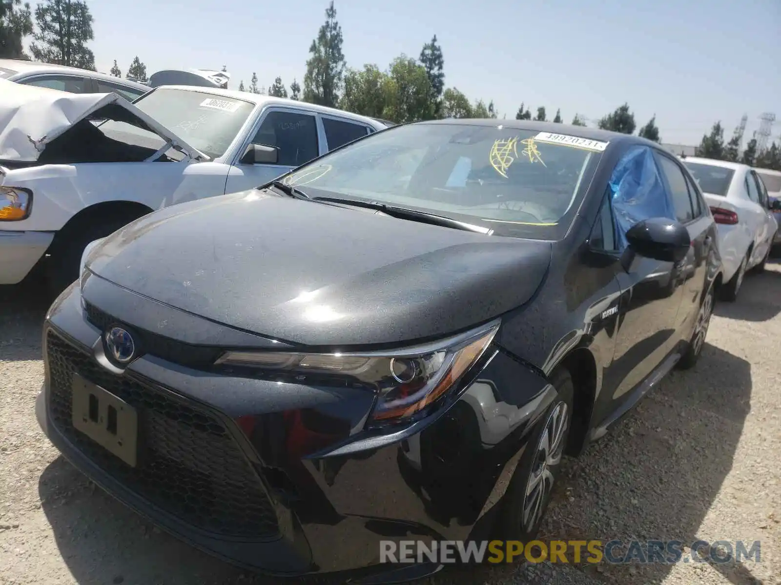 1 Photograph of a damaged car JTDEAMDE1MJ019091 TOYOTA COROLLA 2021