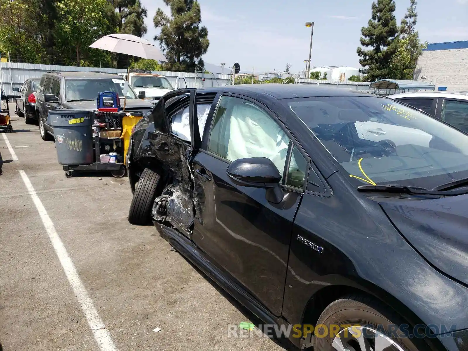 9 Photograph of a damaged car JTDEAMDE1MJ019091 TOYOTA COROLLA 2021