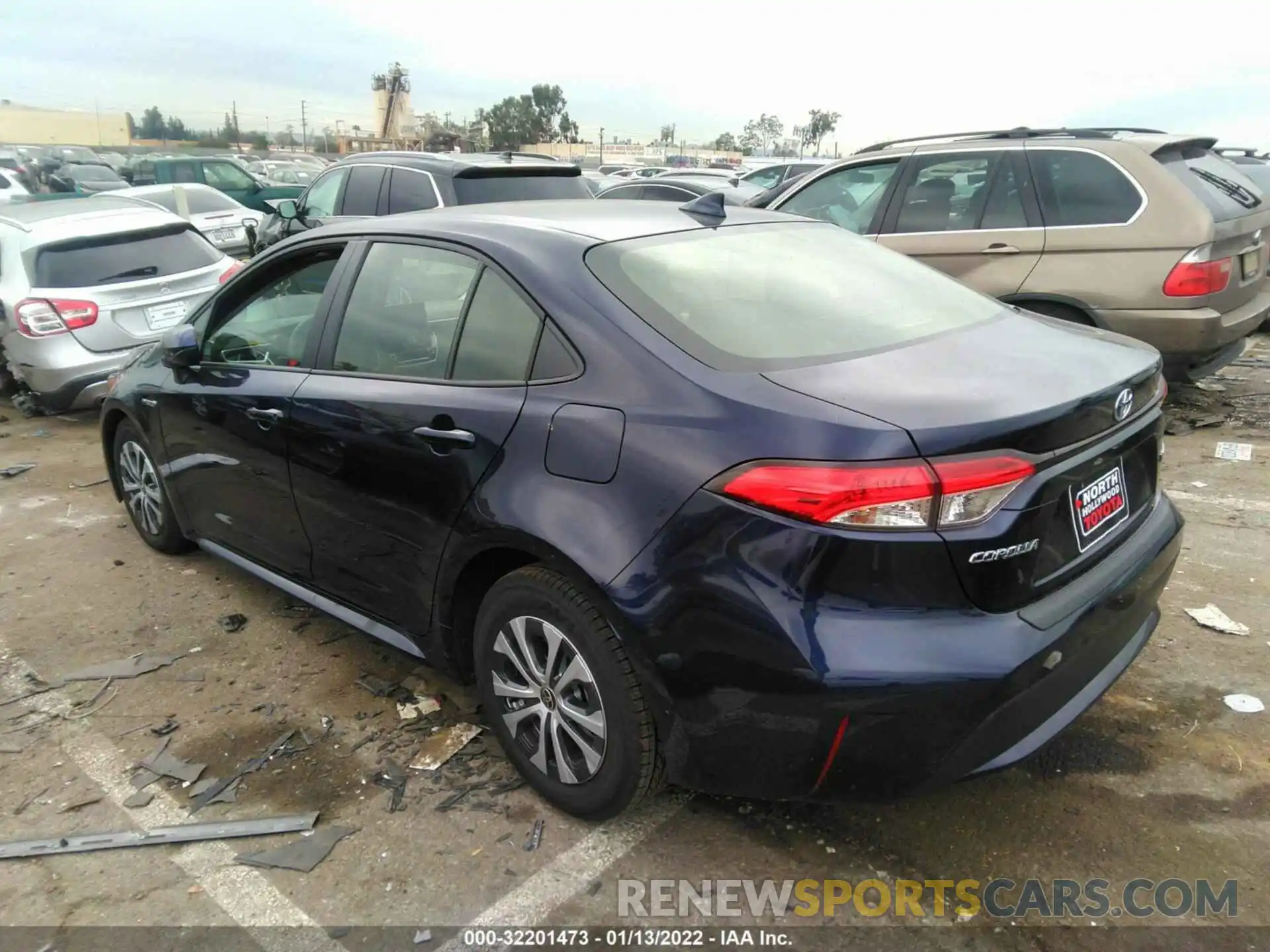 3 Photograph of a damaged car JTDEAMDE1MJ019253 TOYOTA COROLLA 2021