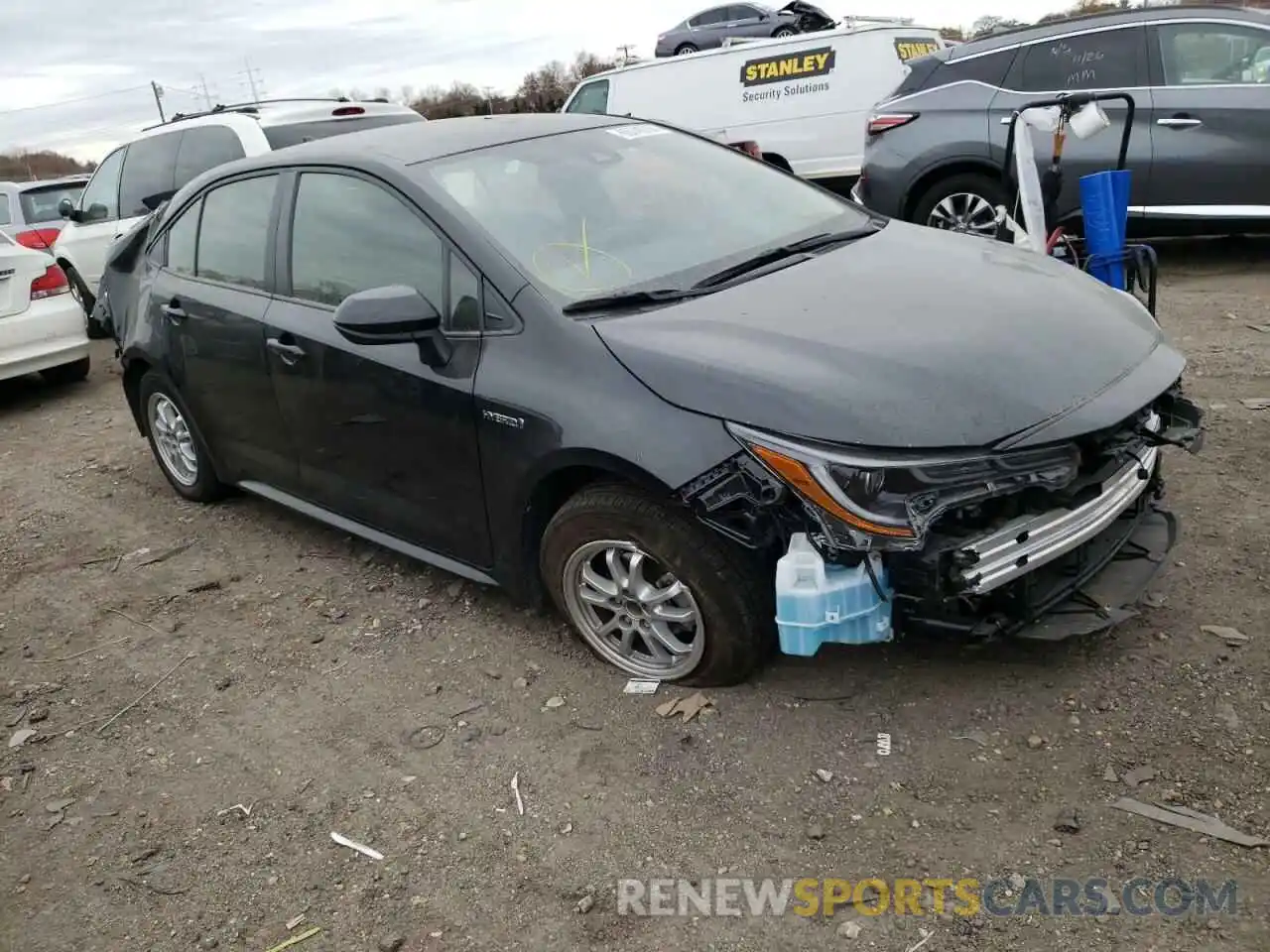 1 Photograph of a damaged car JTDEAMDE1MJ019771 TOYOTA COROLLA 2021