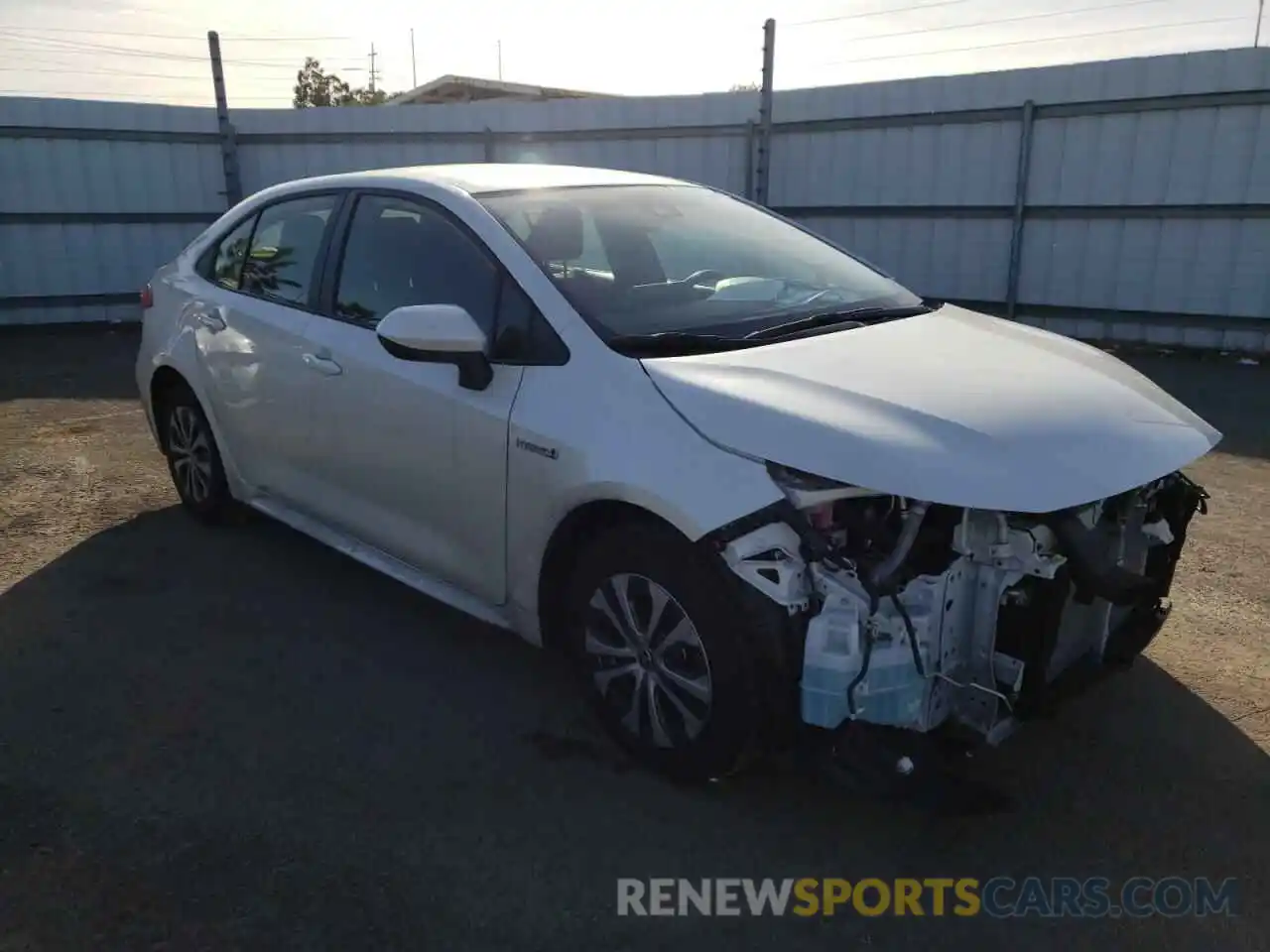 1 Photograph of a damaged car JTDEAMDE1MJ019947 TOYOTA COROLLA 2021