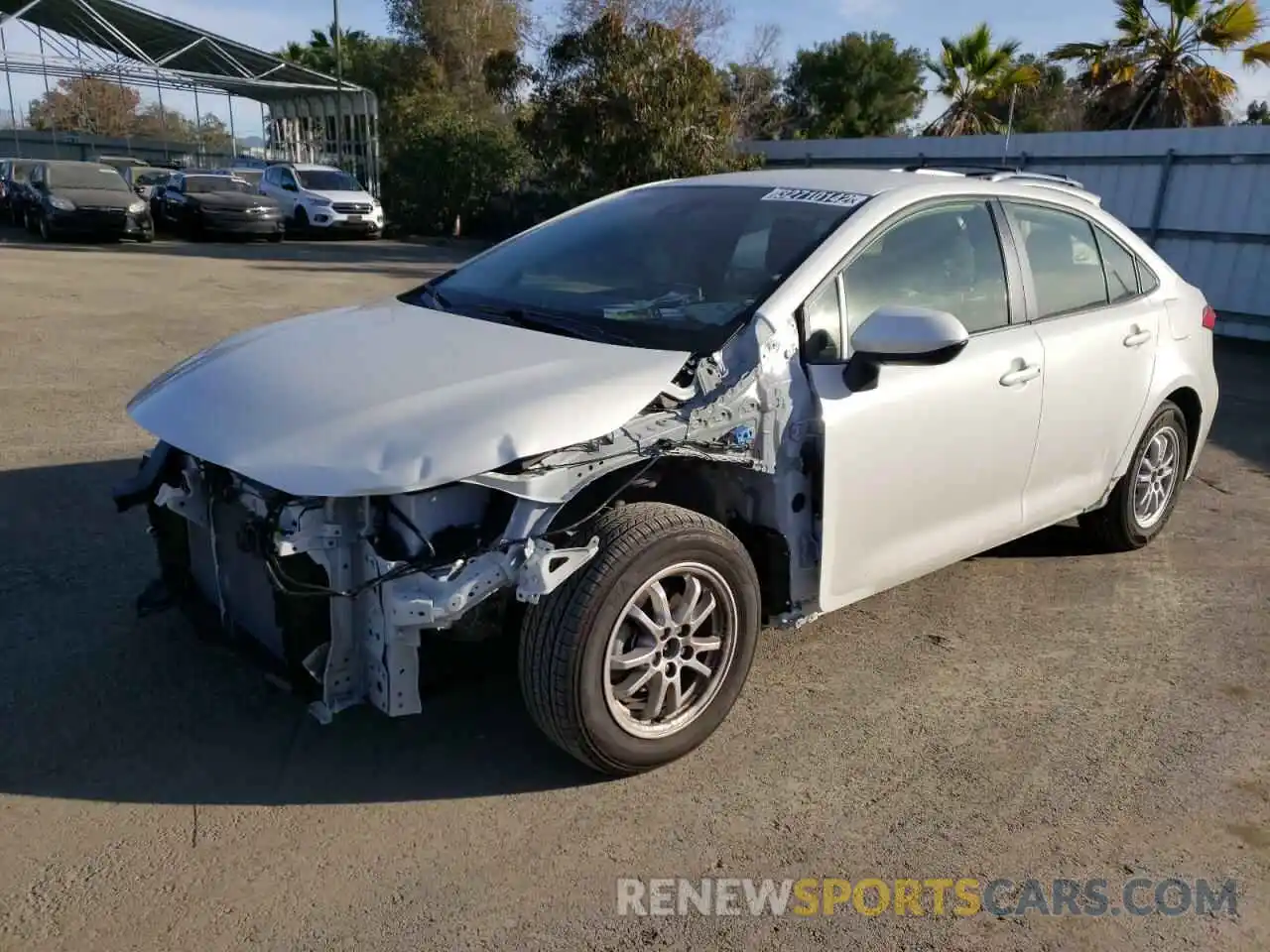 2 Photograph of a damaged car JTDEAMDE1MJ019947 TOYOTA COROLLA 2021