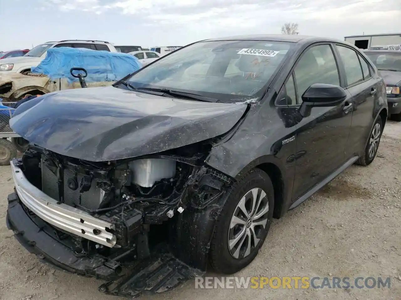 2 Photograph of a damaged car JTDEAMDE1MJ020127 TOYOTA COROLLA 2021