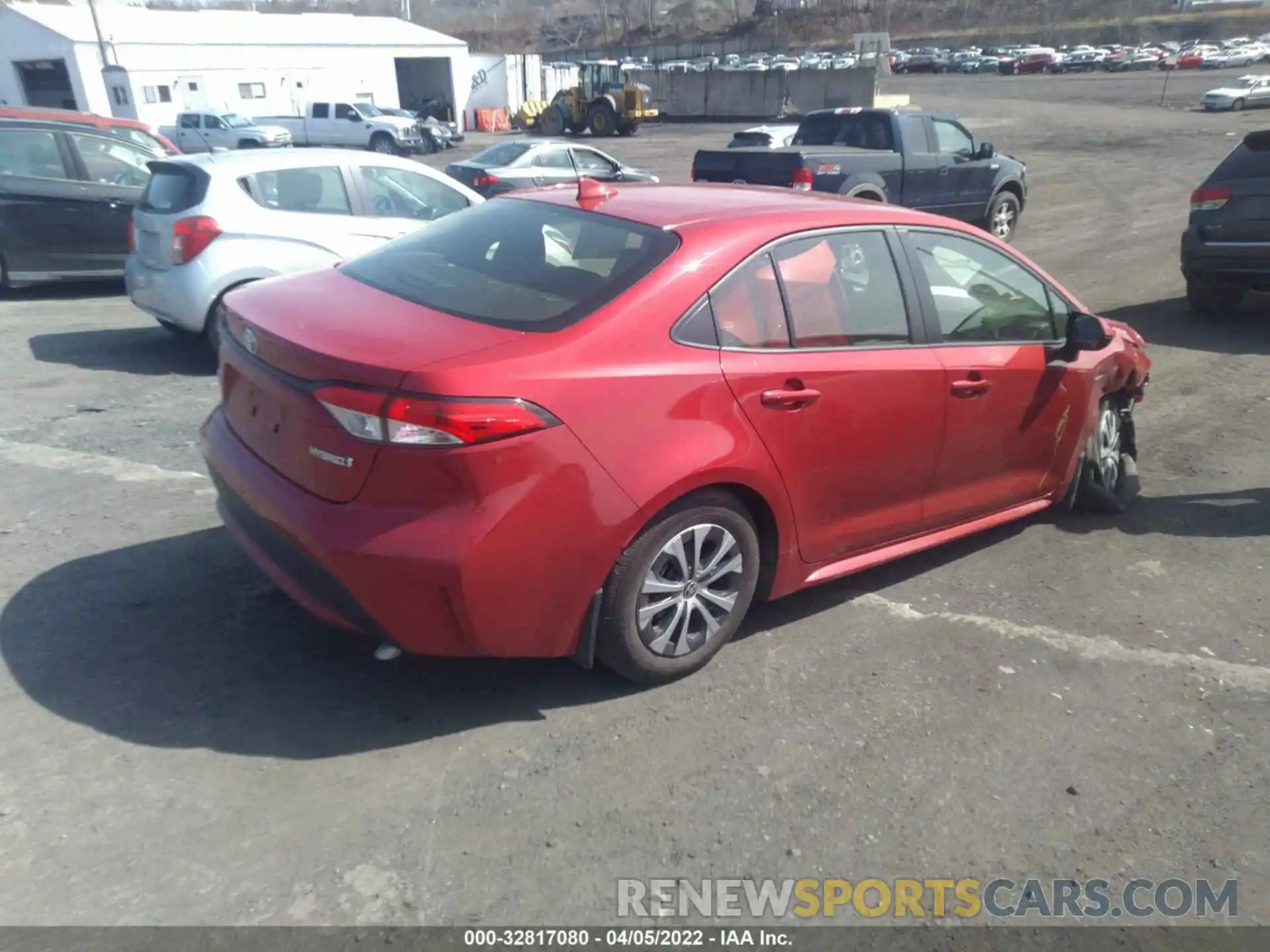 4 Photograph of a damaged car JTDEAMDE1MJ020385 TOYOTA COROLLA 2021