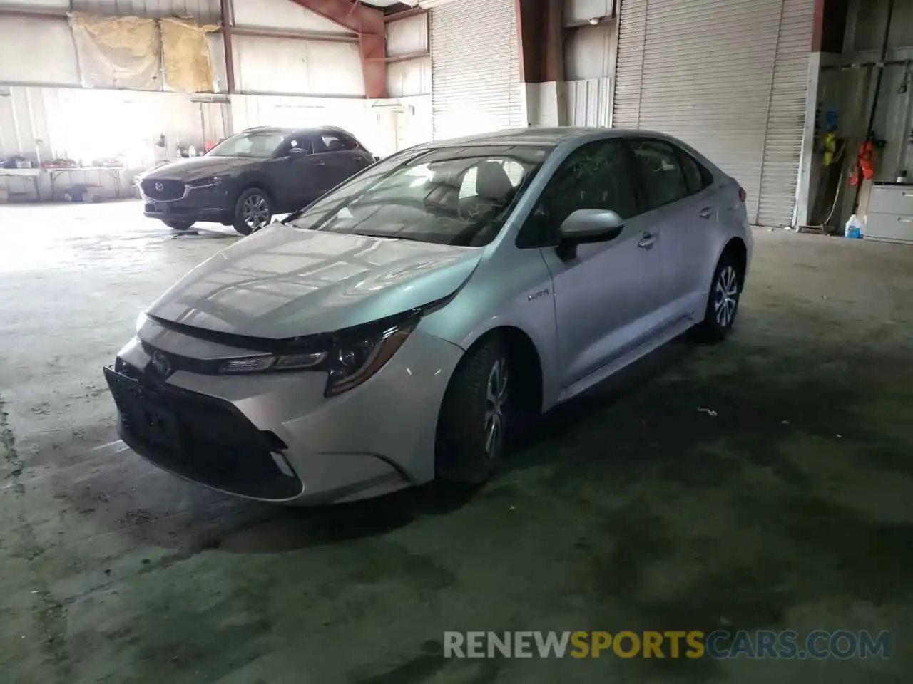 2 Photograph of a damaged car JTDEAMDE1MJ020483 TOYOTA COROLLA 2021