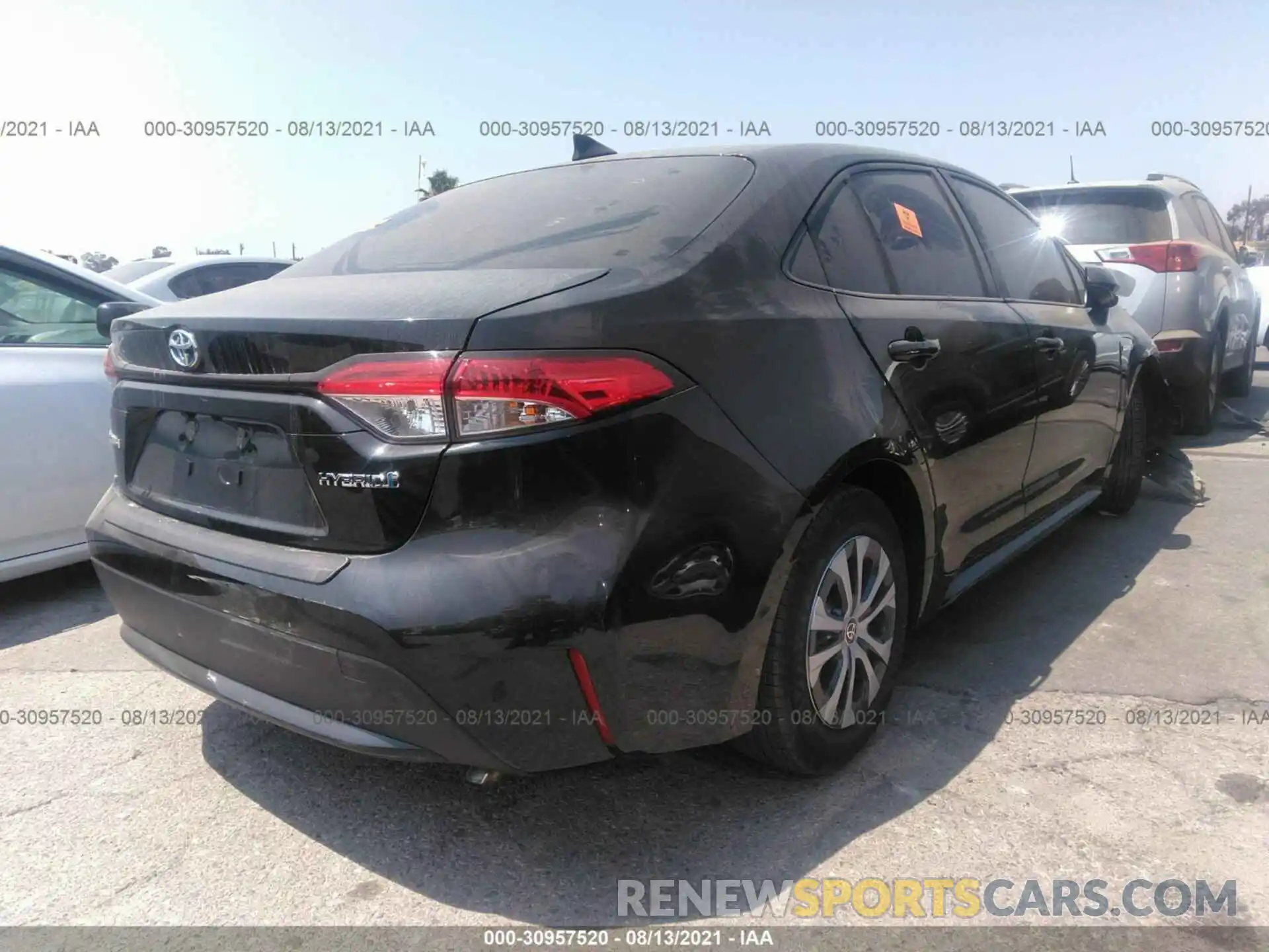 4 Photograph of a damaged car JTDEAMDE1MJ020628 TOYOTA COROLLA 2021