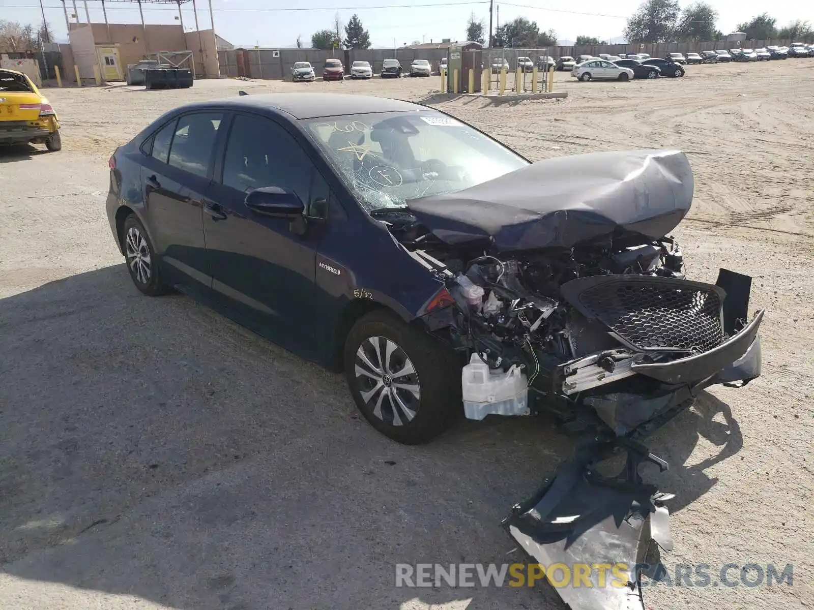 1 Photograph of a damaged car JTDEAMDE1MJ020970 TOYOTA COROLLA 2021