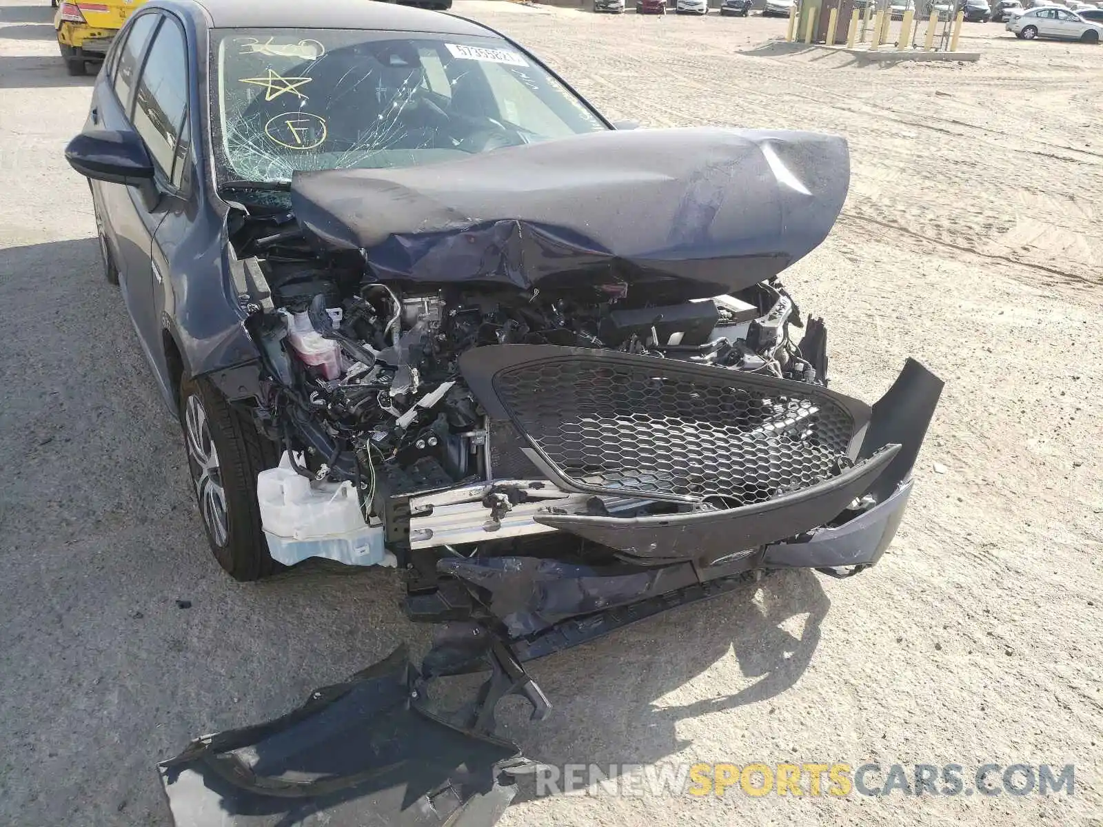 9 Photograph of a damaged car JTDEAMDE1MJ020970 TOYOTA COROLLA 2021