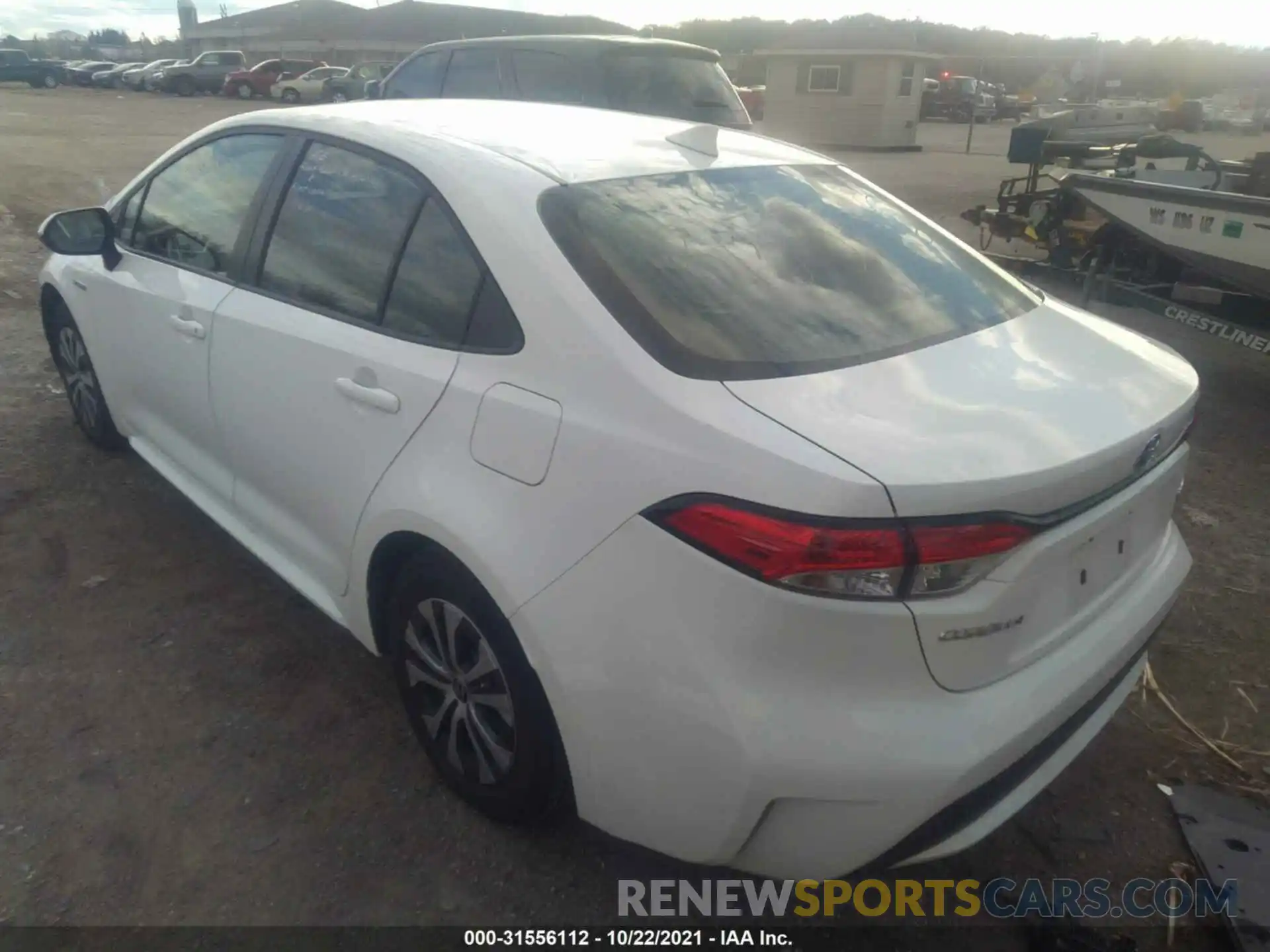 3 Photograph of a damaged car JTDEAMDE1MJ021133 TOYOTA COROLLA 2021