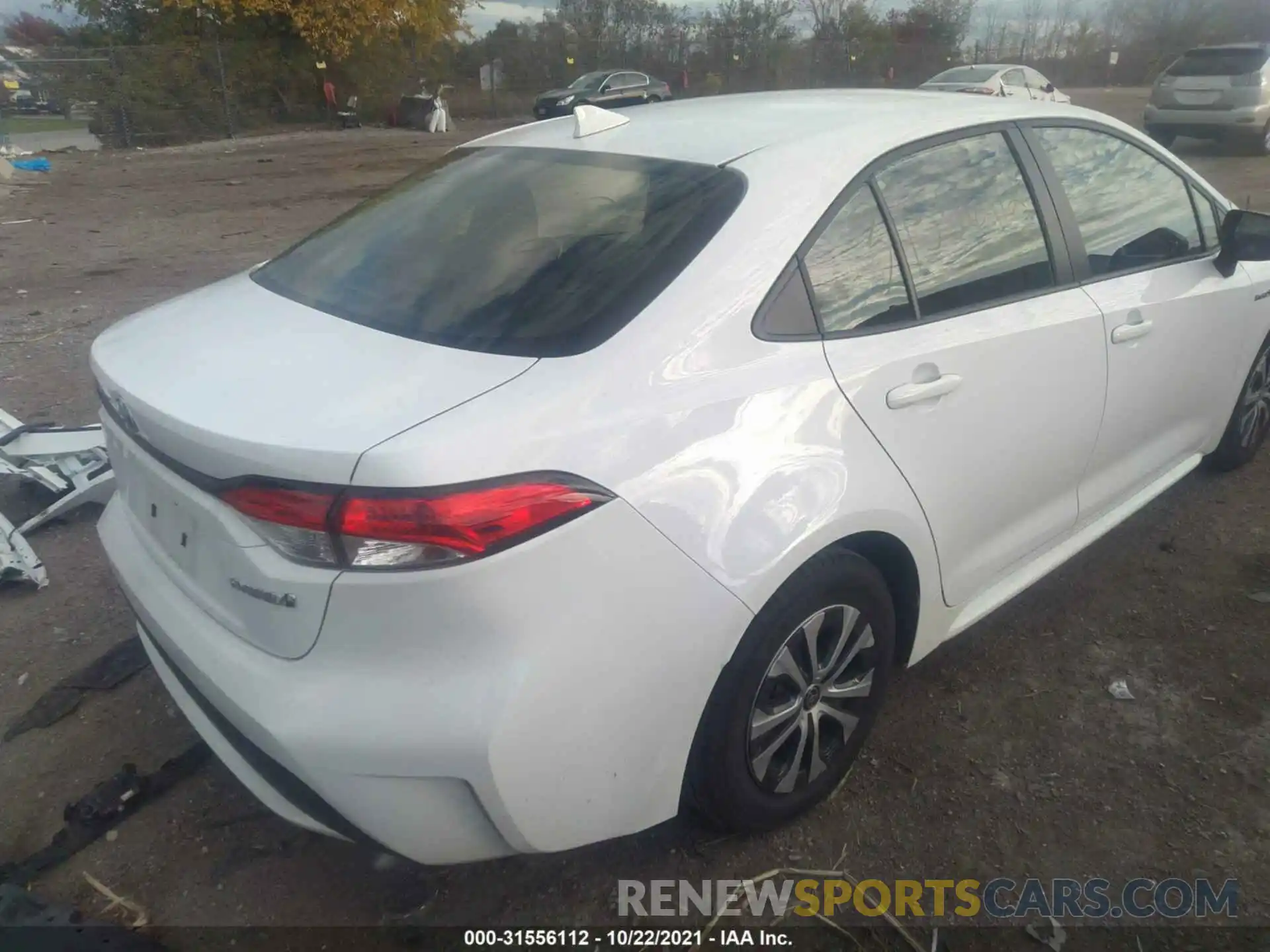 4 Photograph of a damaged car JTDEAMDE1MJ021133 TOYOTA COROLLA 2021