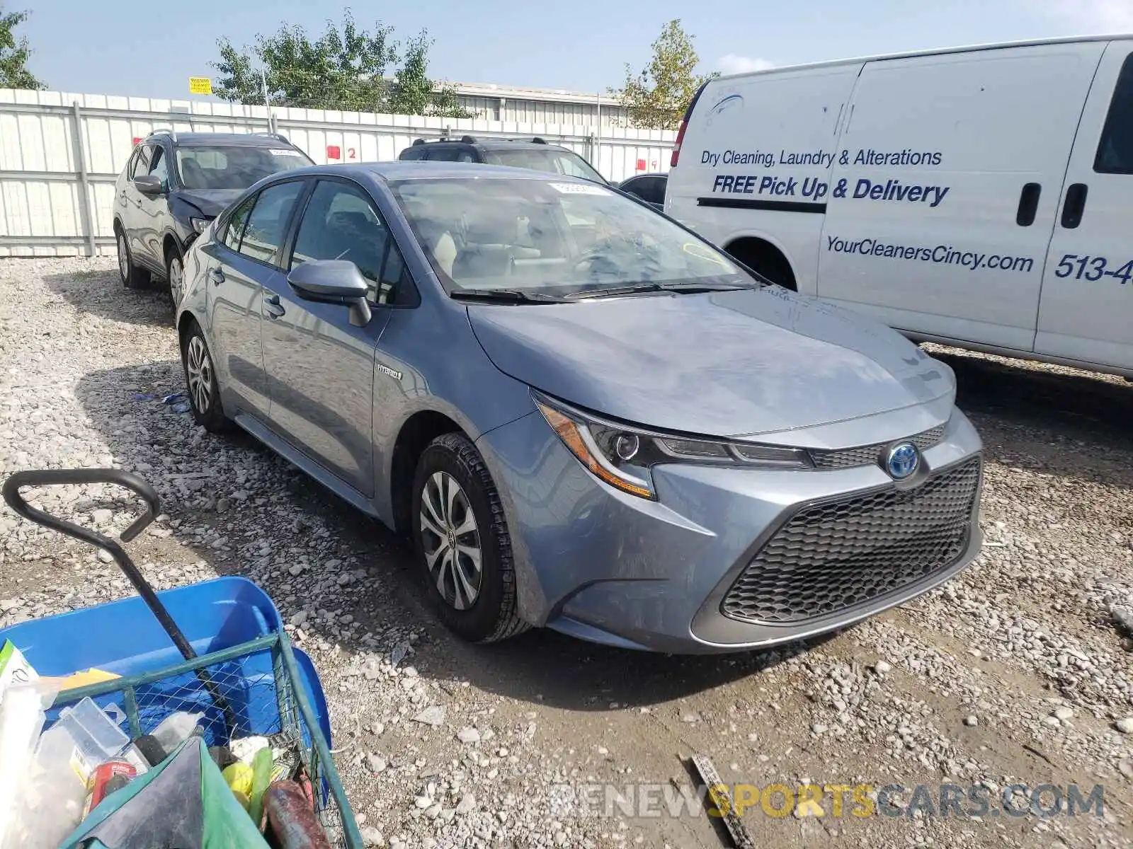 1 Photograph of a damaged car JTDEAMDE1MJ021519 TOYOTA COROLLA 2021