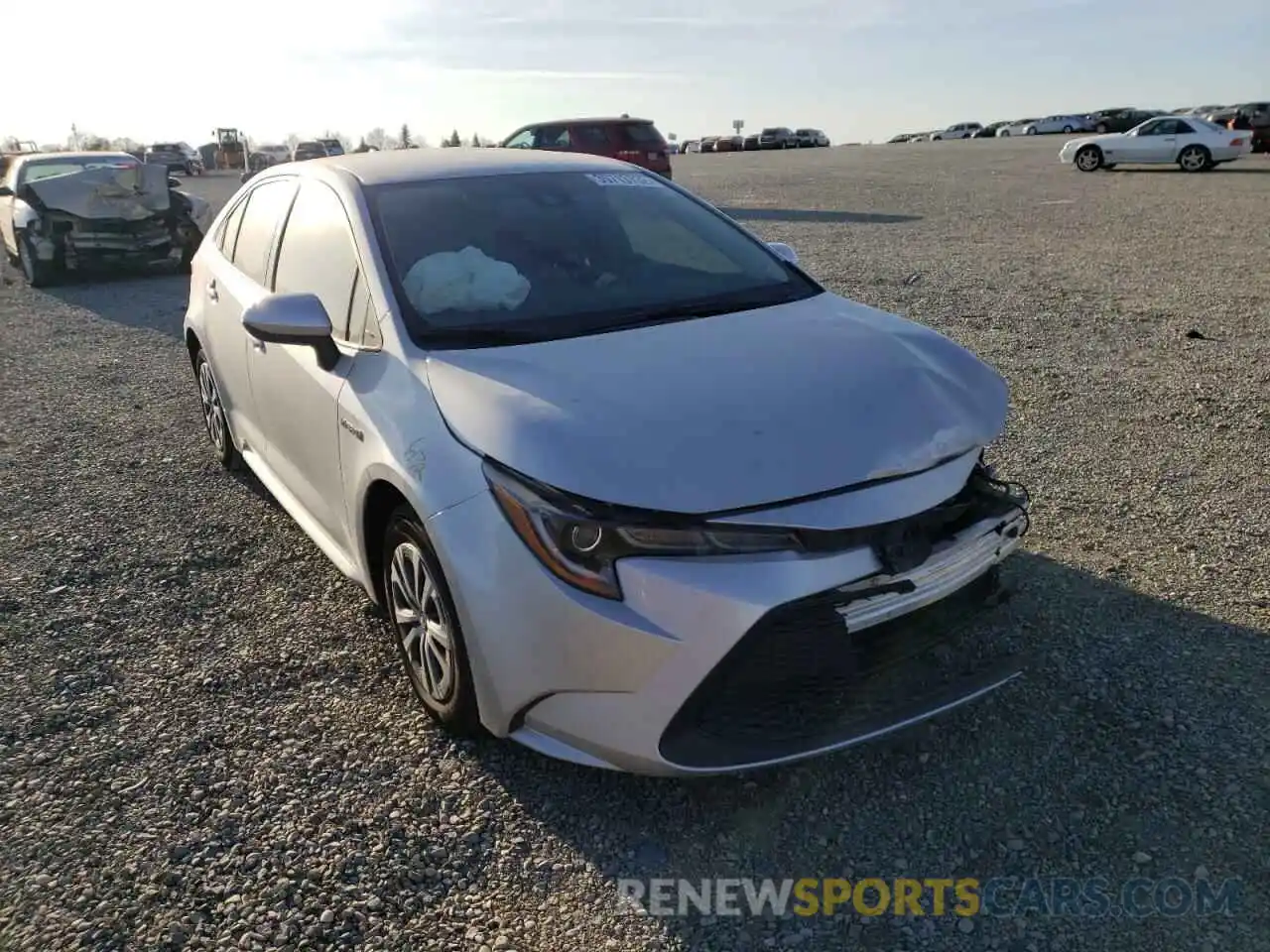 1 Photograph of a damaged car JTDEAMDE1MJ021567 TOYOTA COROLLA 2021