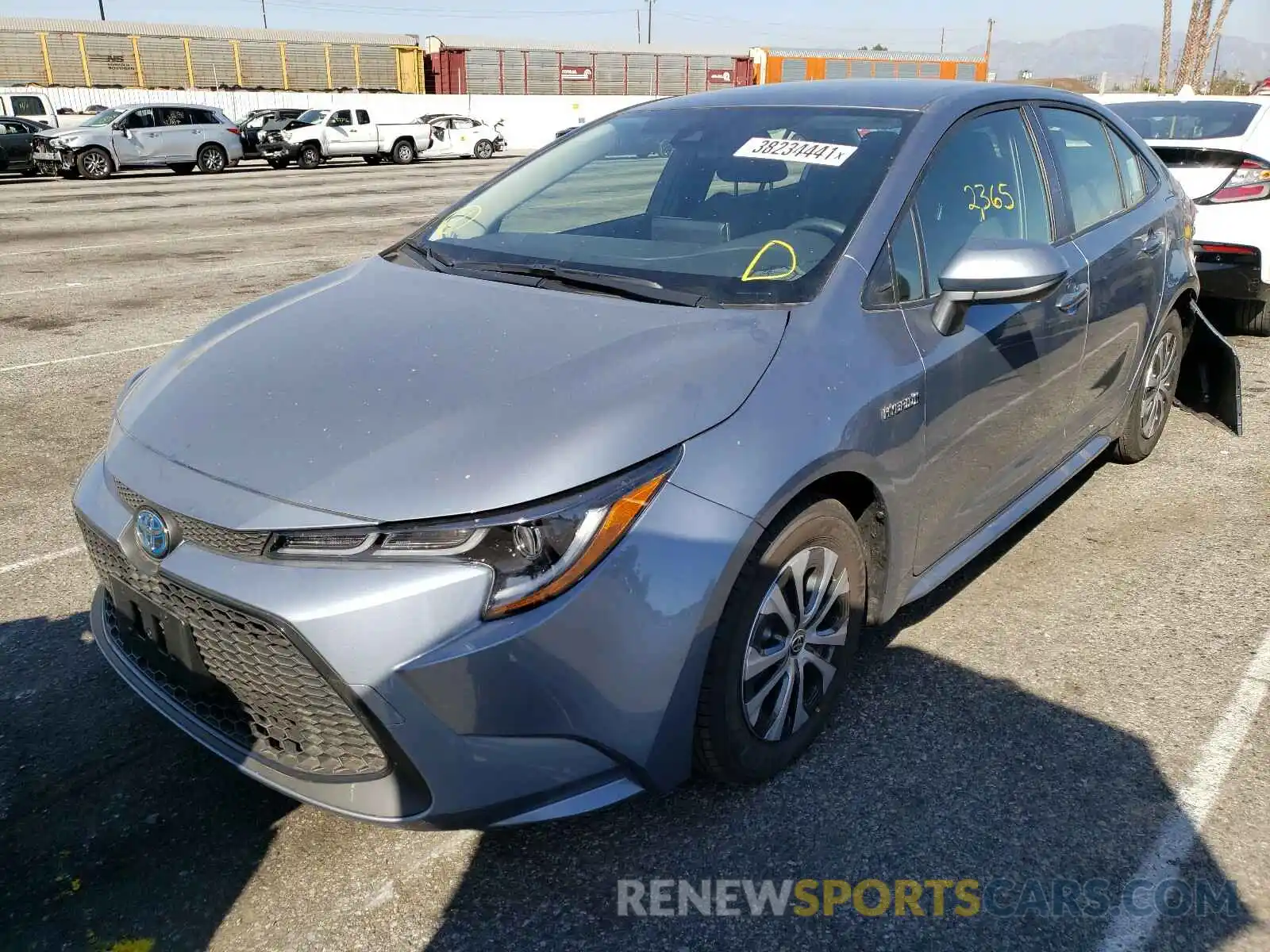 2 Photograph of a damaged car JTDEAMDE1MJ022136 TOYOTA COROLLA 2021