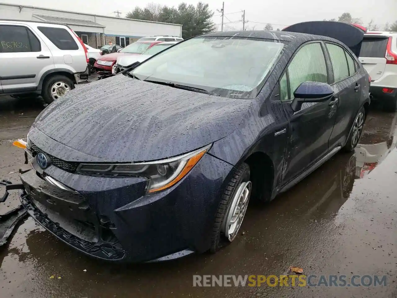 2 Photograph of a damaged car JTDEAMDE1MJ022167 TOYOTA COROLLA 2021