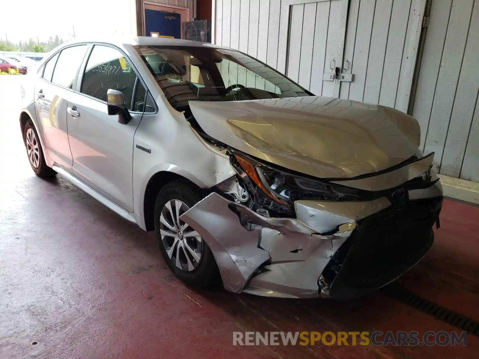 1 Photograph of a damaged car JTDEAMDE1MJ022489 TOYOTA COROLLA 2021