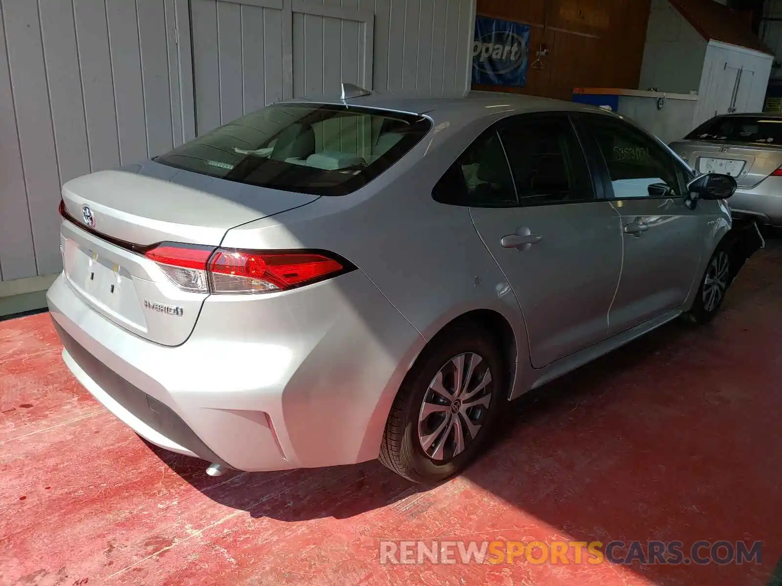 4 Photograph of a damaged car JTDEAMDE1MJ022489 TOYOTA COROLLA 2021