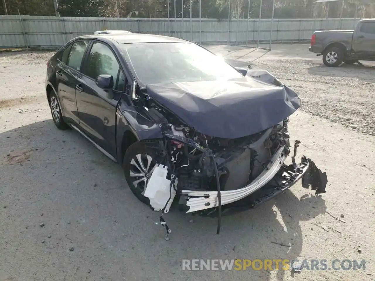 1 Photograph of a damaged car JTDEAMDE1MJ024131 TOYOTA COROLLA 2021