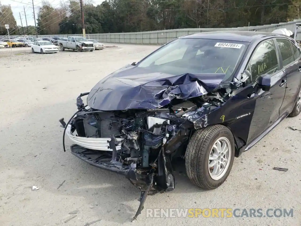 9 Photograph of a damaged car JTDEAMDE1MJ024131 TOYOTA COROLLA 2021