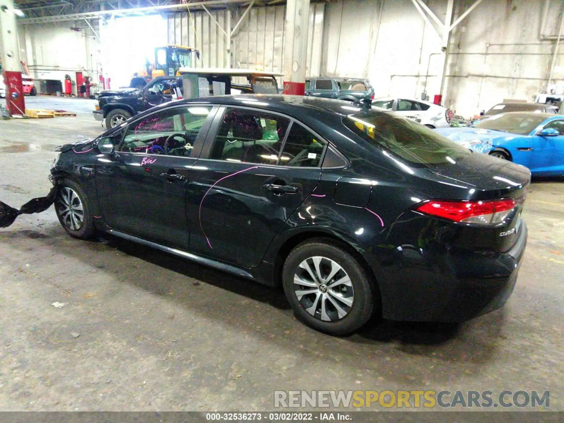 3 Photograph of a damaged car JTDEAMDE1MJ025909 TOYOTA COROLLA 2021