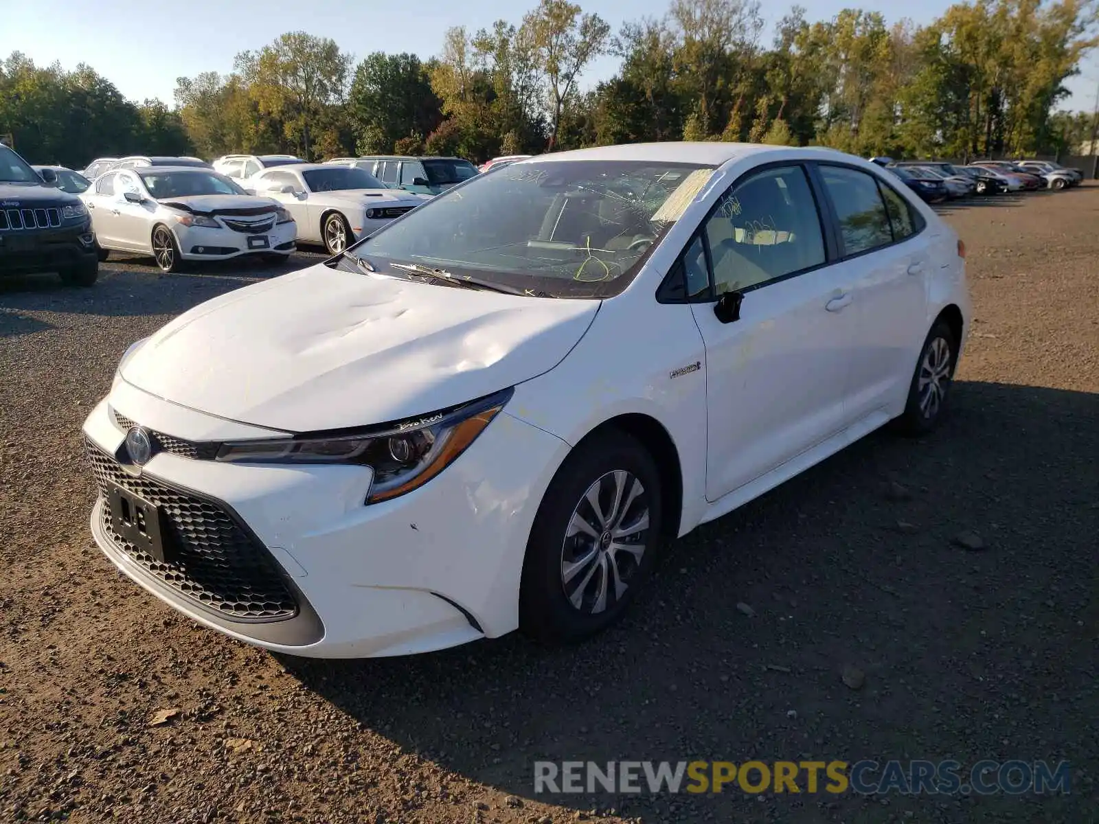 2 Photograph of a damaged car JTDEAMDE1MJ026560 TOYOTA COROLLA 2021