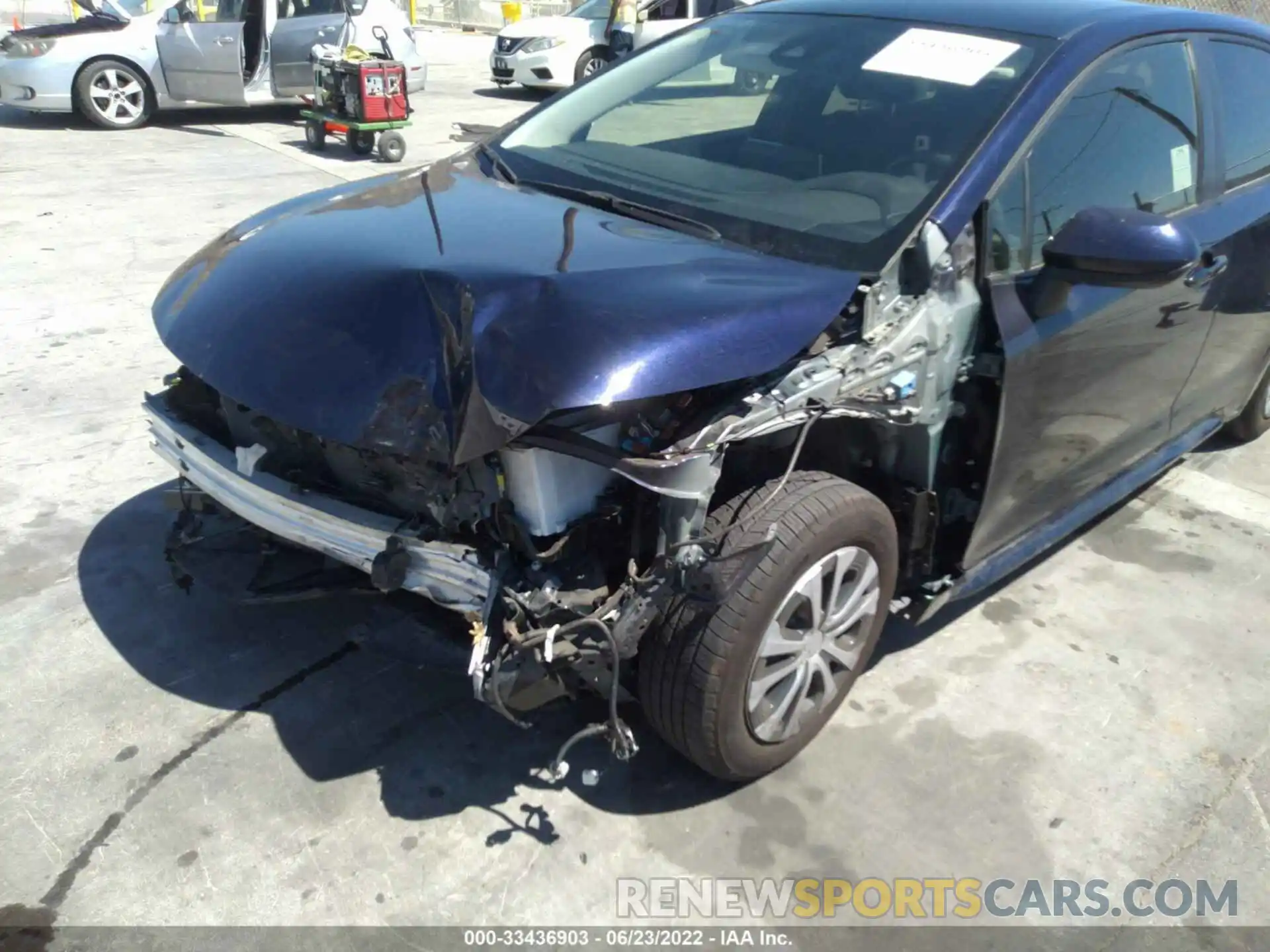 6 Photograph of a damaged car JTDEAMDE1MJ027823 TOYOTA COROLLA 2021