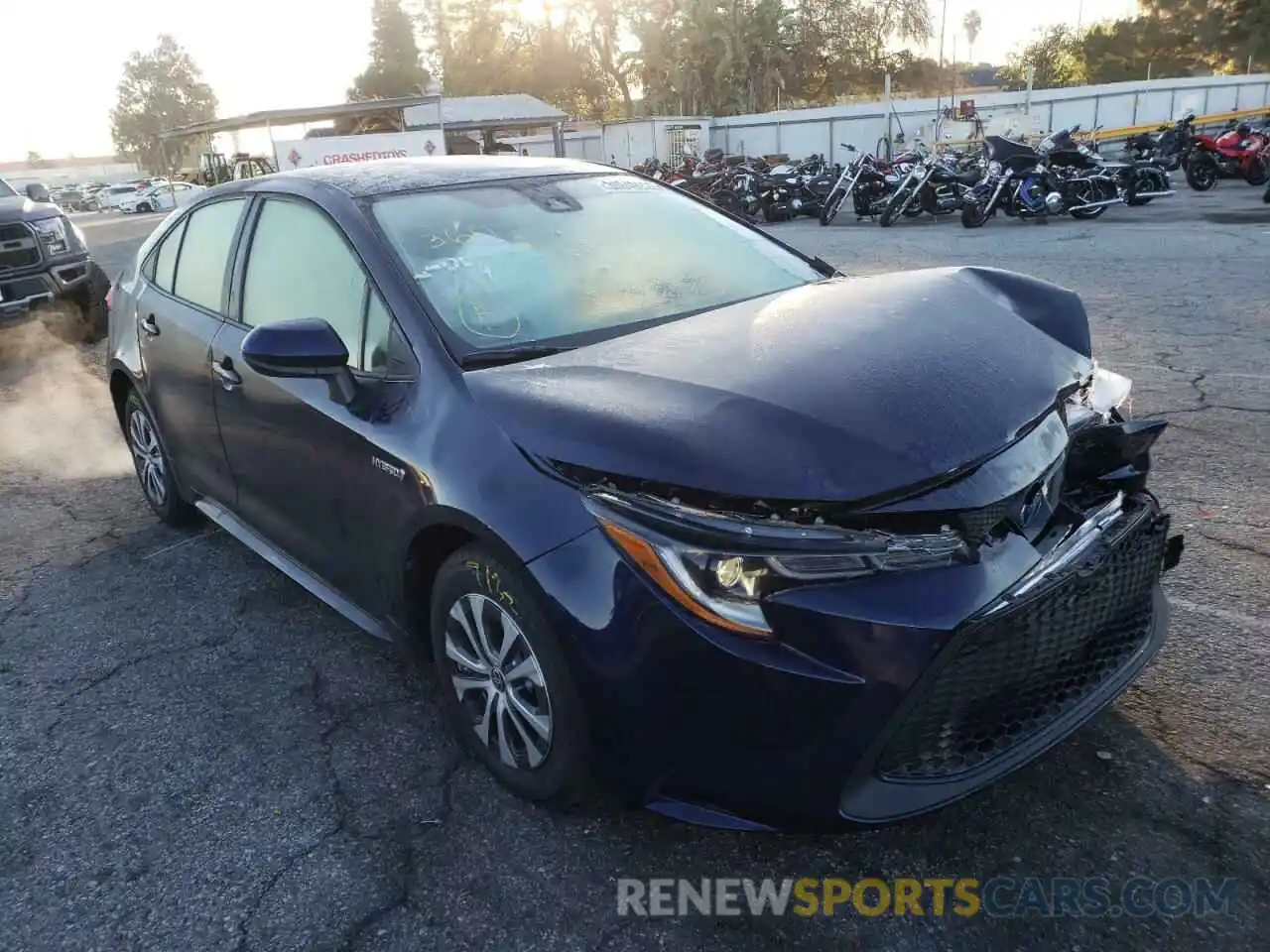 1 Photograph of a damaged car JTDEAMDE1MJ029636 TOYOTA COROLLA 2021