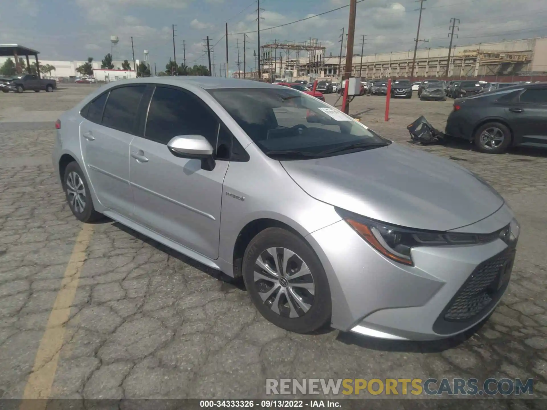 1 Photograph of a damaged car JTDEAMDE1MJ030494 TOYOTA COROLLA 2021