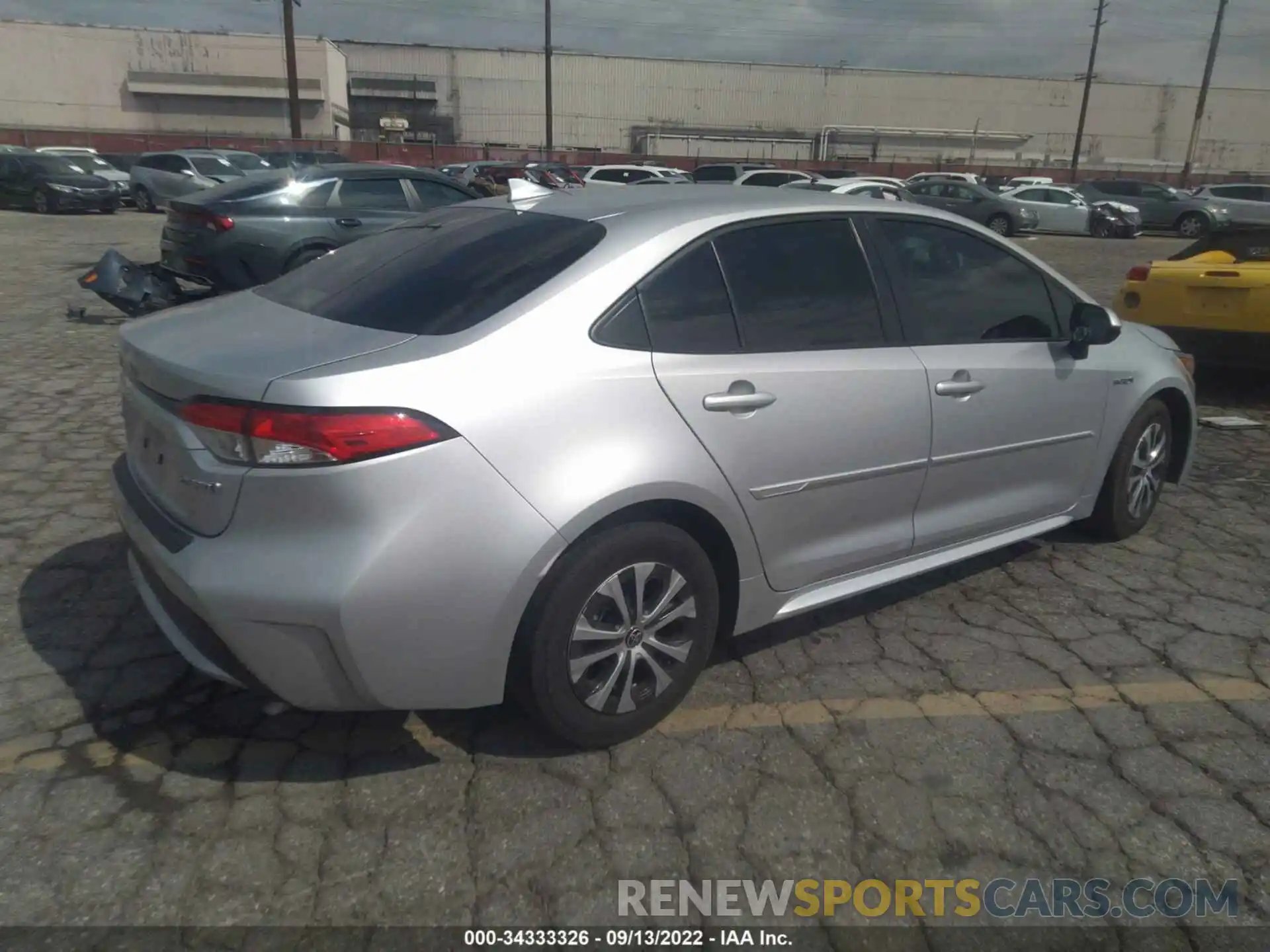 4 Photograph of a damaged car JTDEAMDE1MJ030494 TOYOTA COROLLA 2021