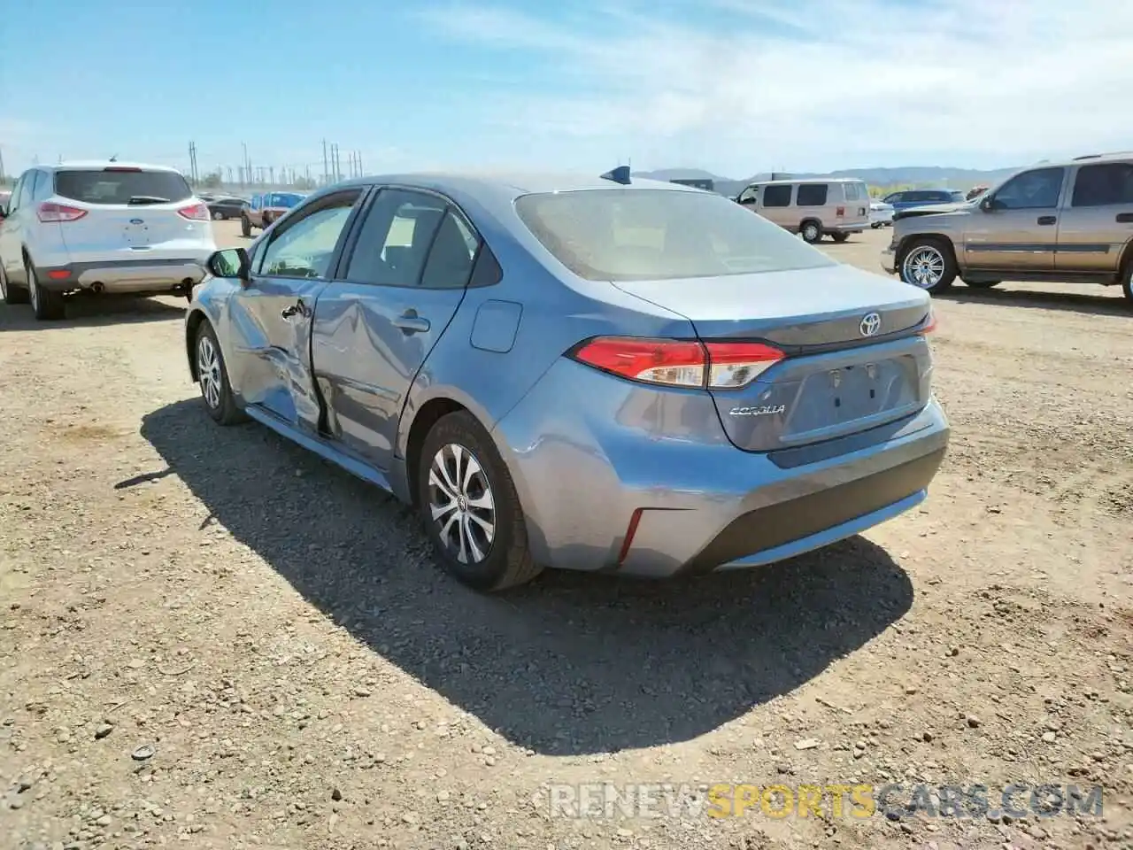 3 Photograph of a damaged car JTDEAMDE1MJ031404 TOYOTA COROLLA 2021