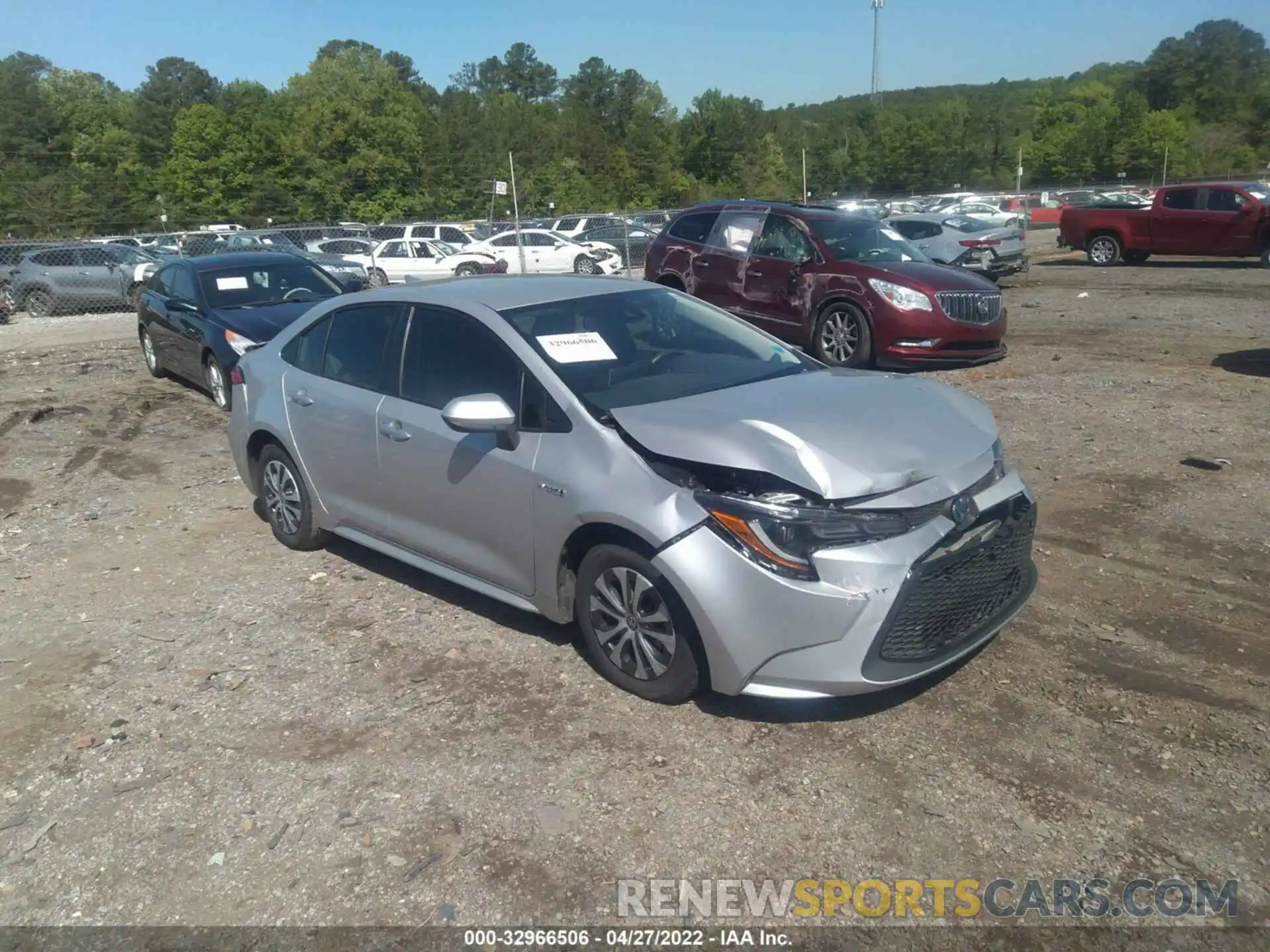 1 Photograph of a damaged car JTDEAMDE1MJ032228 TOYOTA COROLLA 2021