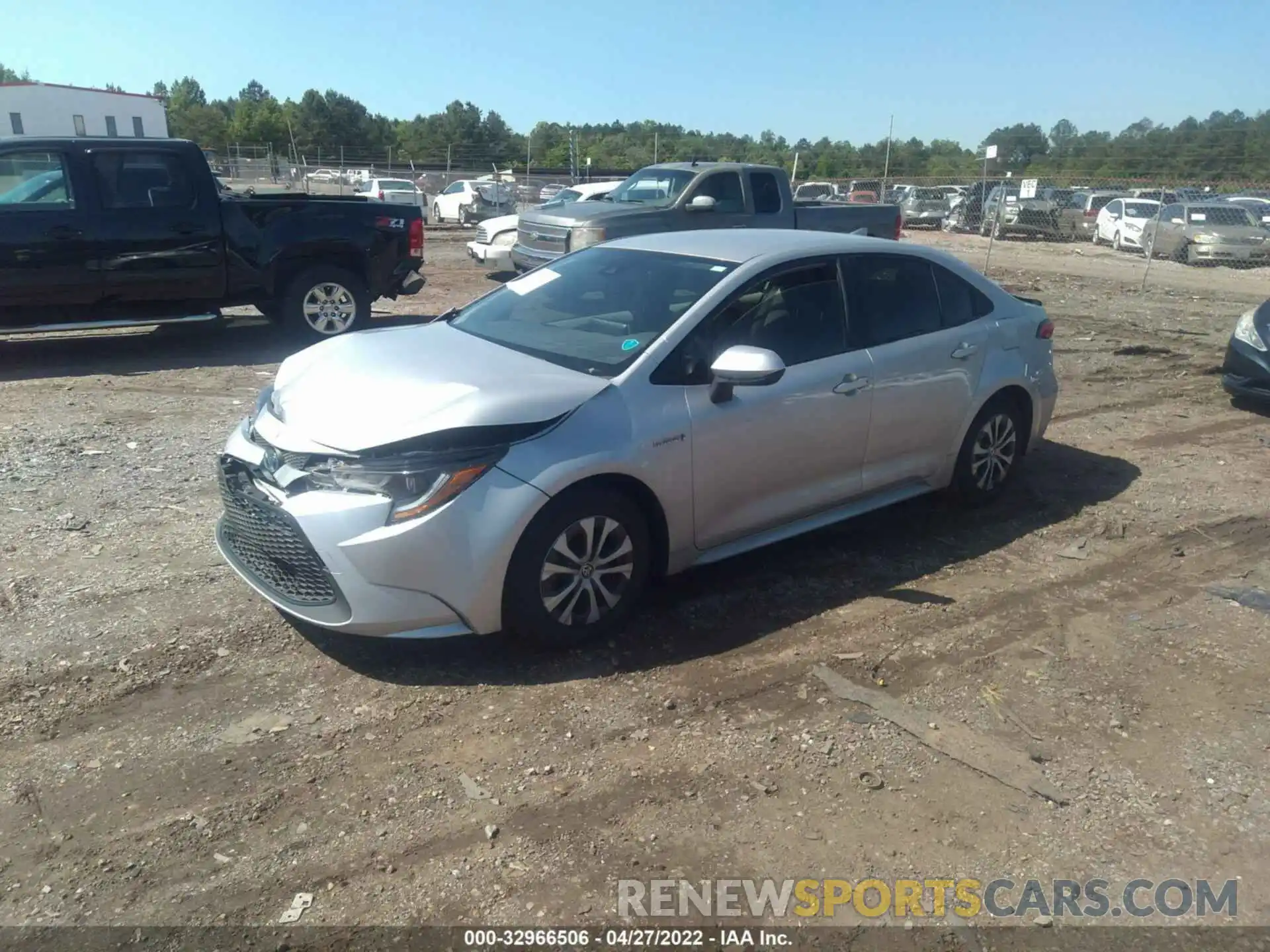 2 Photograph of a damaged car JTDEAMDE1MJ032228 TOYOTA COROLLA 2021