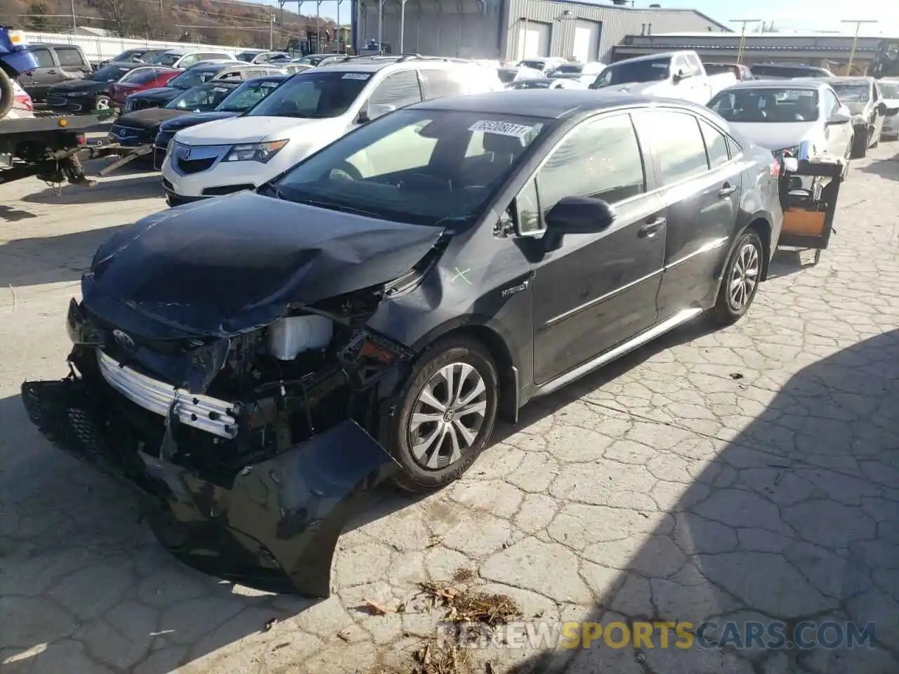 2 Photograph of a damaged car JTDEAMDE1MJ032617 TOYOTA COROLLA 2021