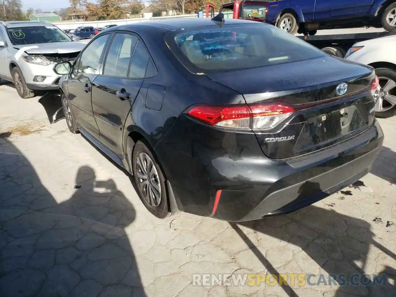 3 Photograph of a damaged car JTDEAMDE1MJ032617 TOYOTA COROLLA 2021