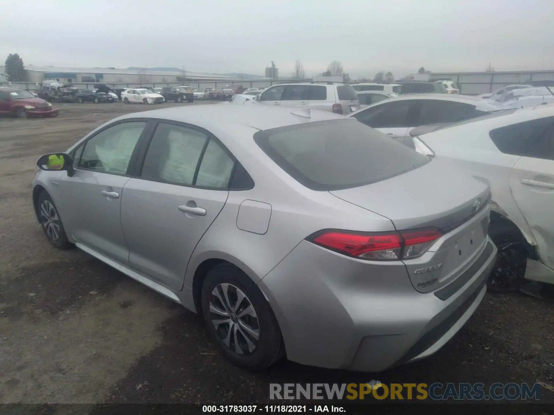 3 Photograph of a damaged car JTDEAMDE1MJ032665 TOYOTA COROLLA 2021