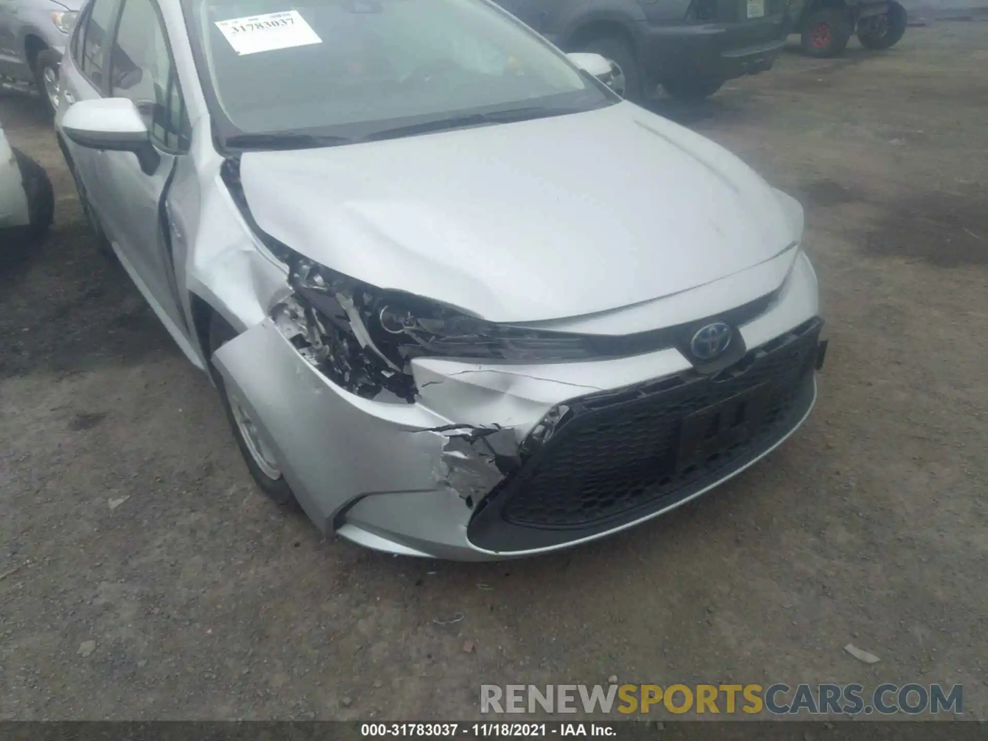 6 Photograph of a damaged car JTDEAMDE1MJ032665 TOYOTA COROLLA 2021