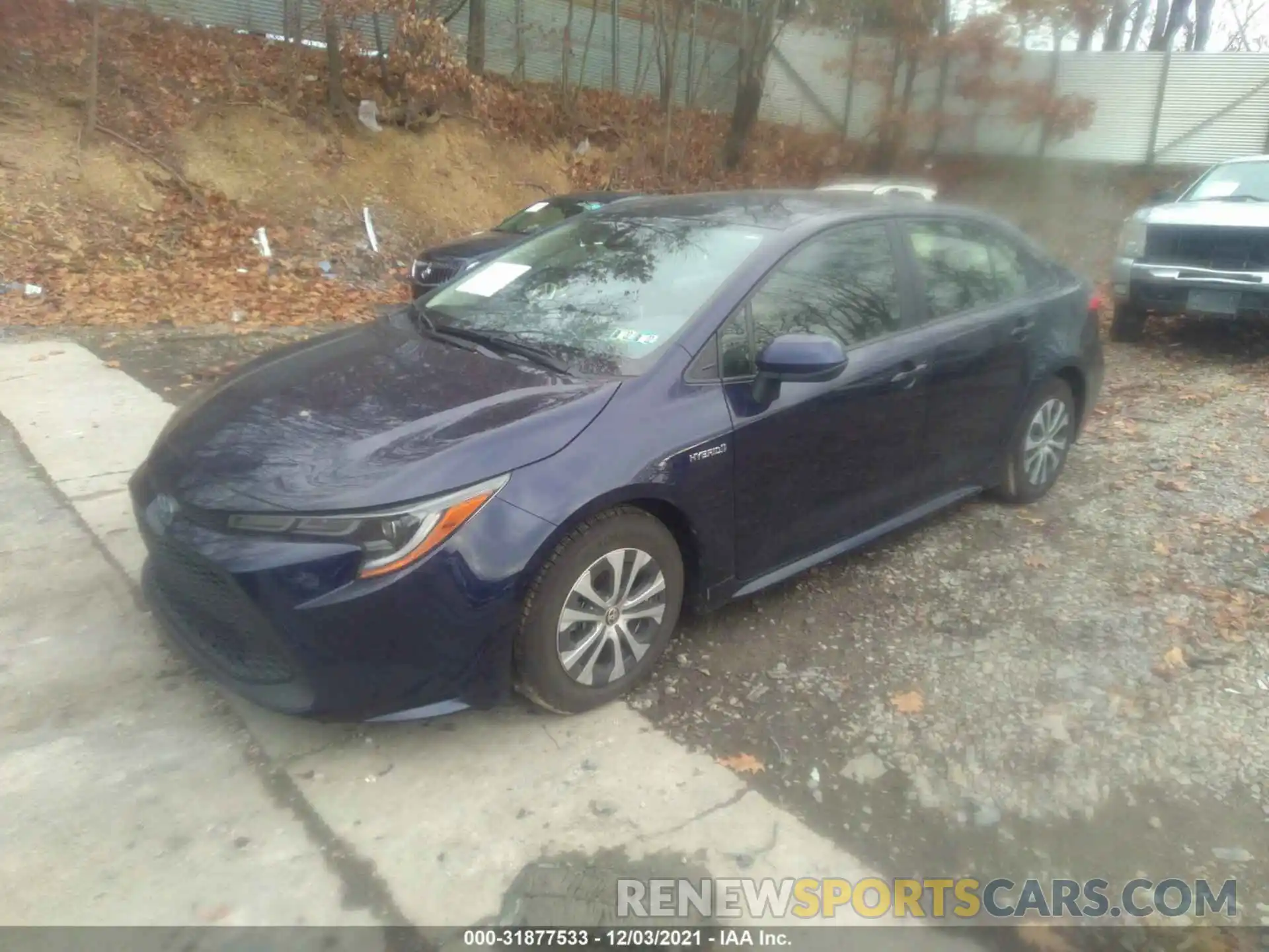 2 Photograph of a damaged car JTDEAMDE1MJ033640 TOYOTA COROLLA 2021