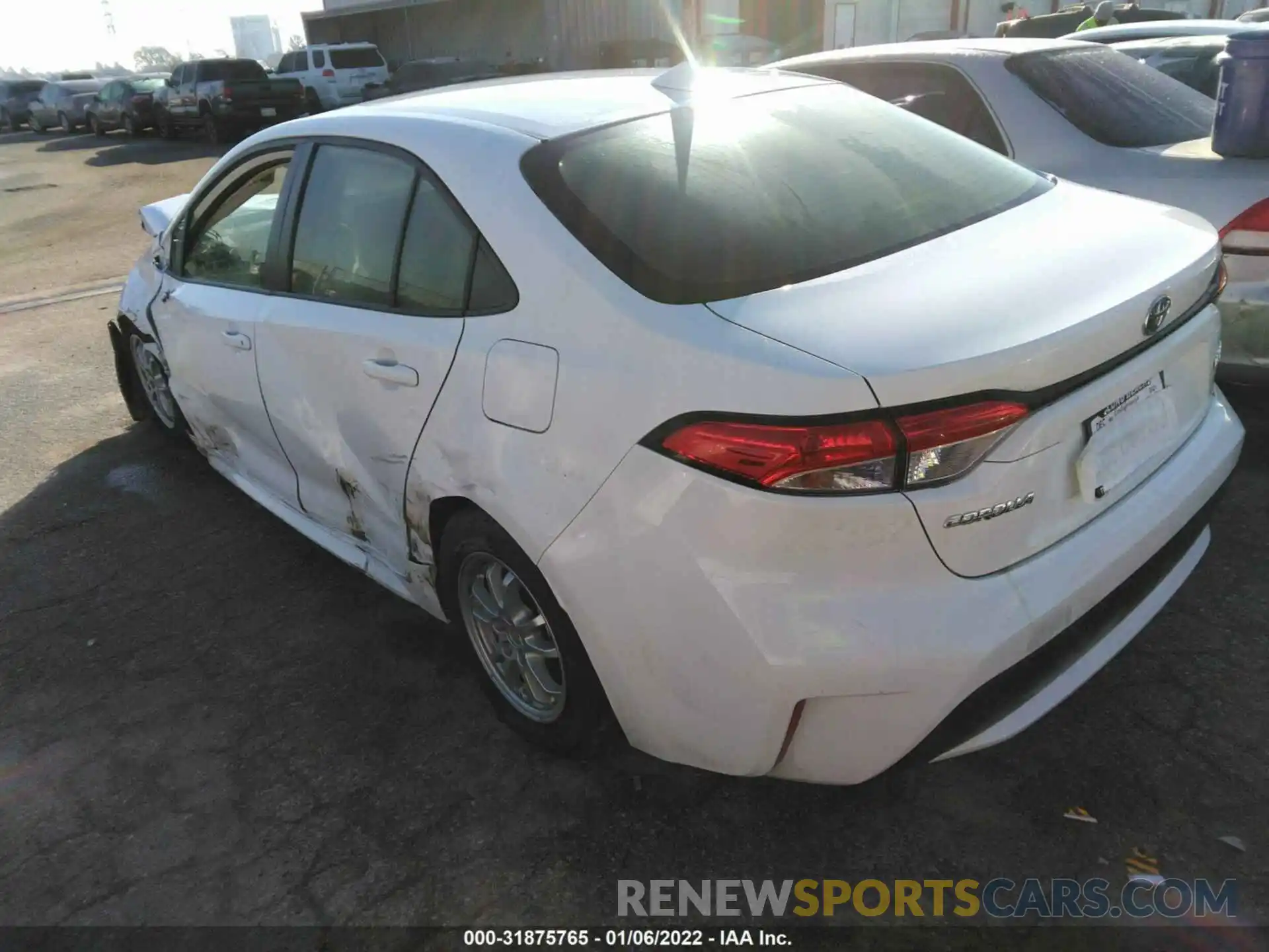 3 Photograph of a damaged car JTDEAMDE1MJ034237 TOYOTA COROLLA 2021