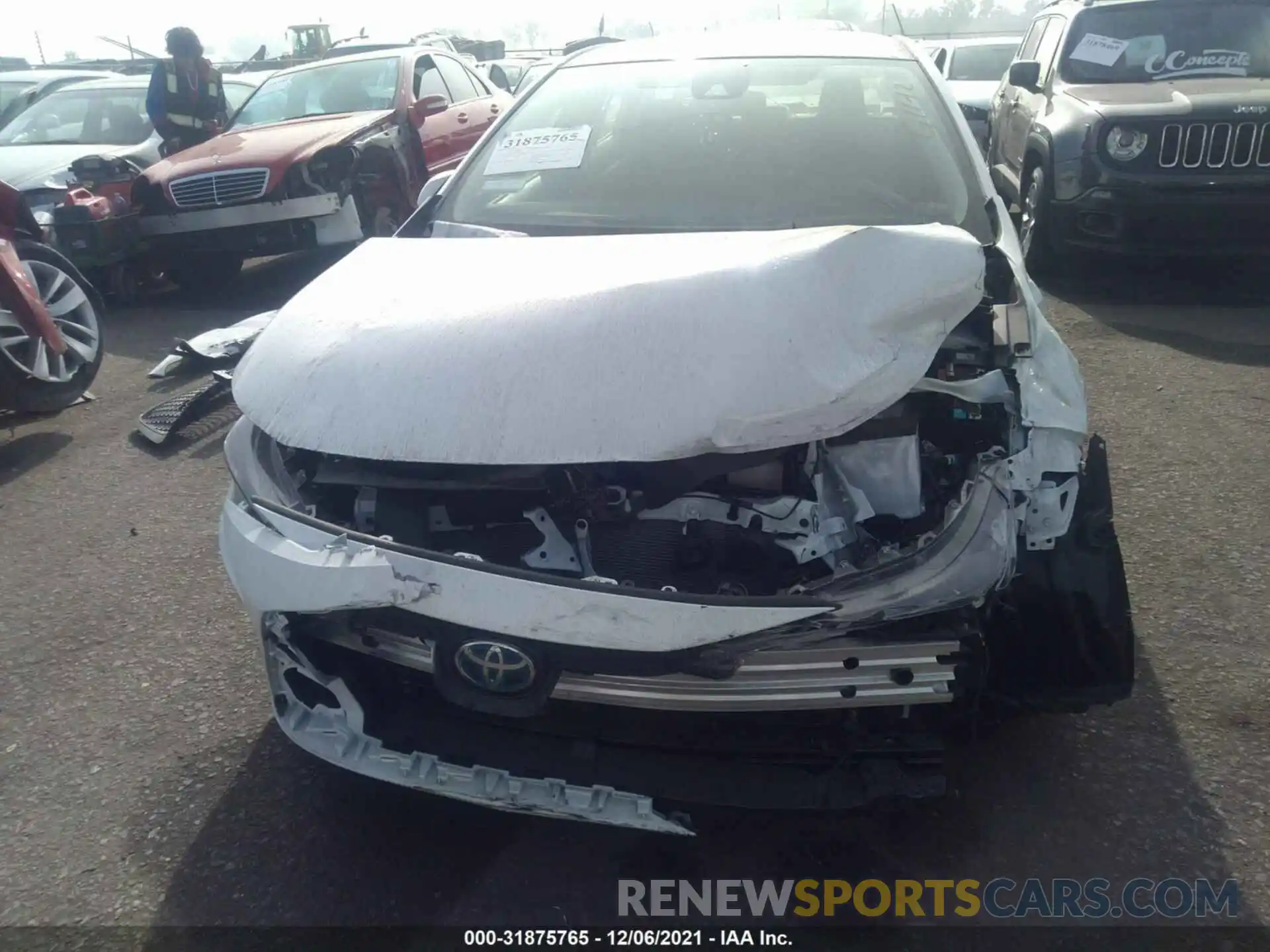 6 Photograph of a damaged car JTDEAMDE1MJ034237 TOYOTA COROLLA 2021