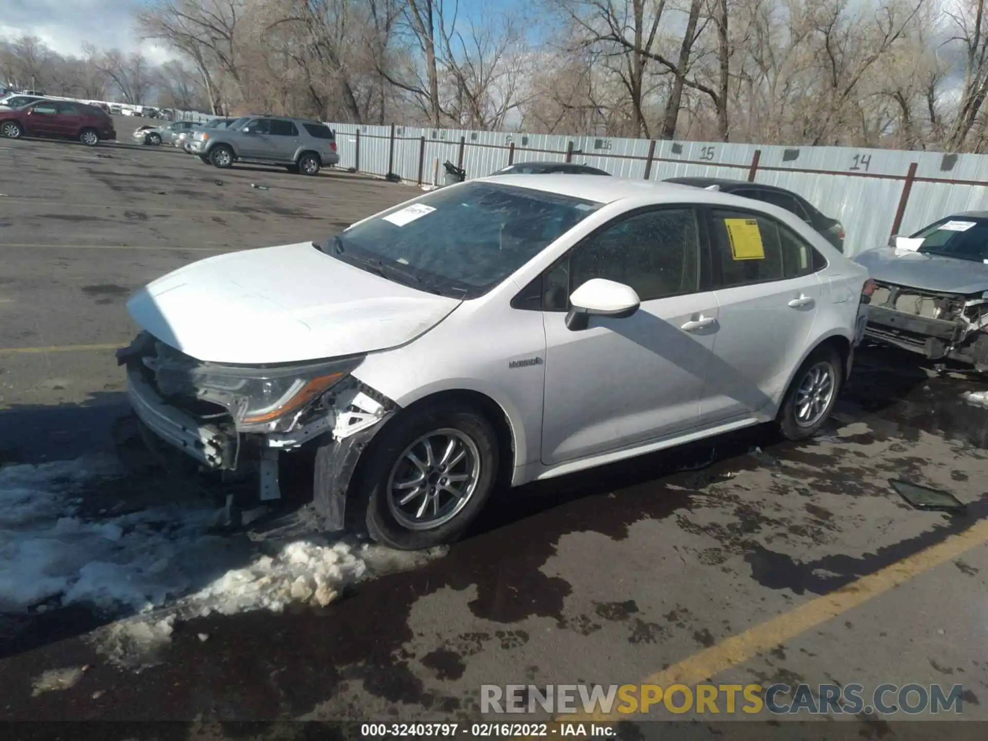 2 Photograph of a damaged car JTDEAMDE2MJ000257 TOYOTA COROLLA 2021