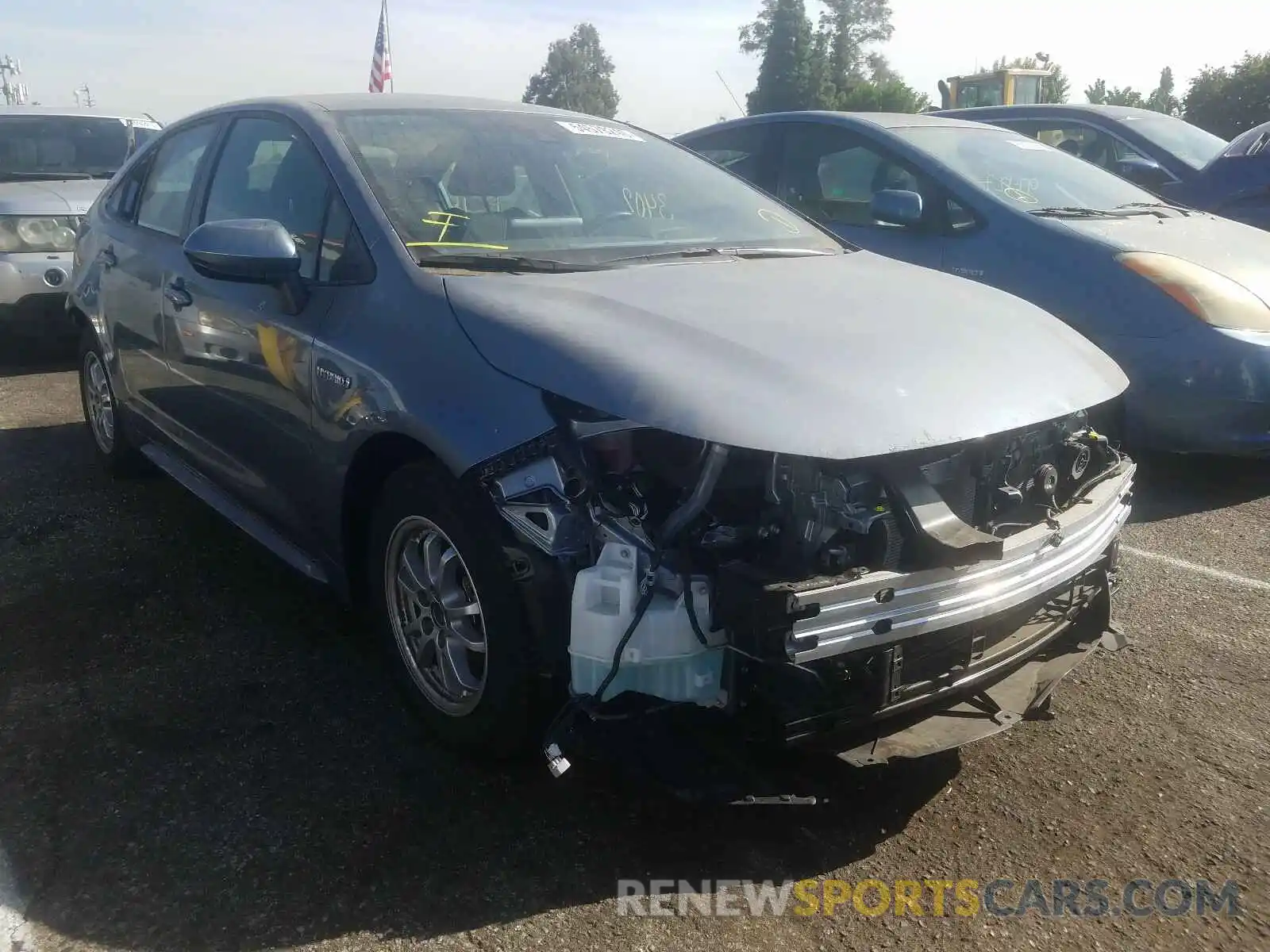 1 Photograph of a damaged car JTDEAMDE2MJ000307 TOYOTA COROLLA 2021