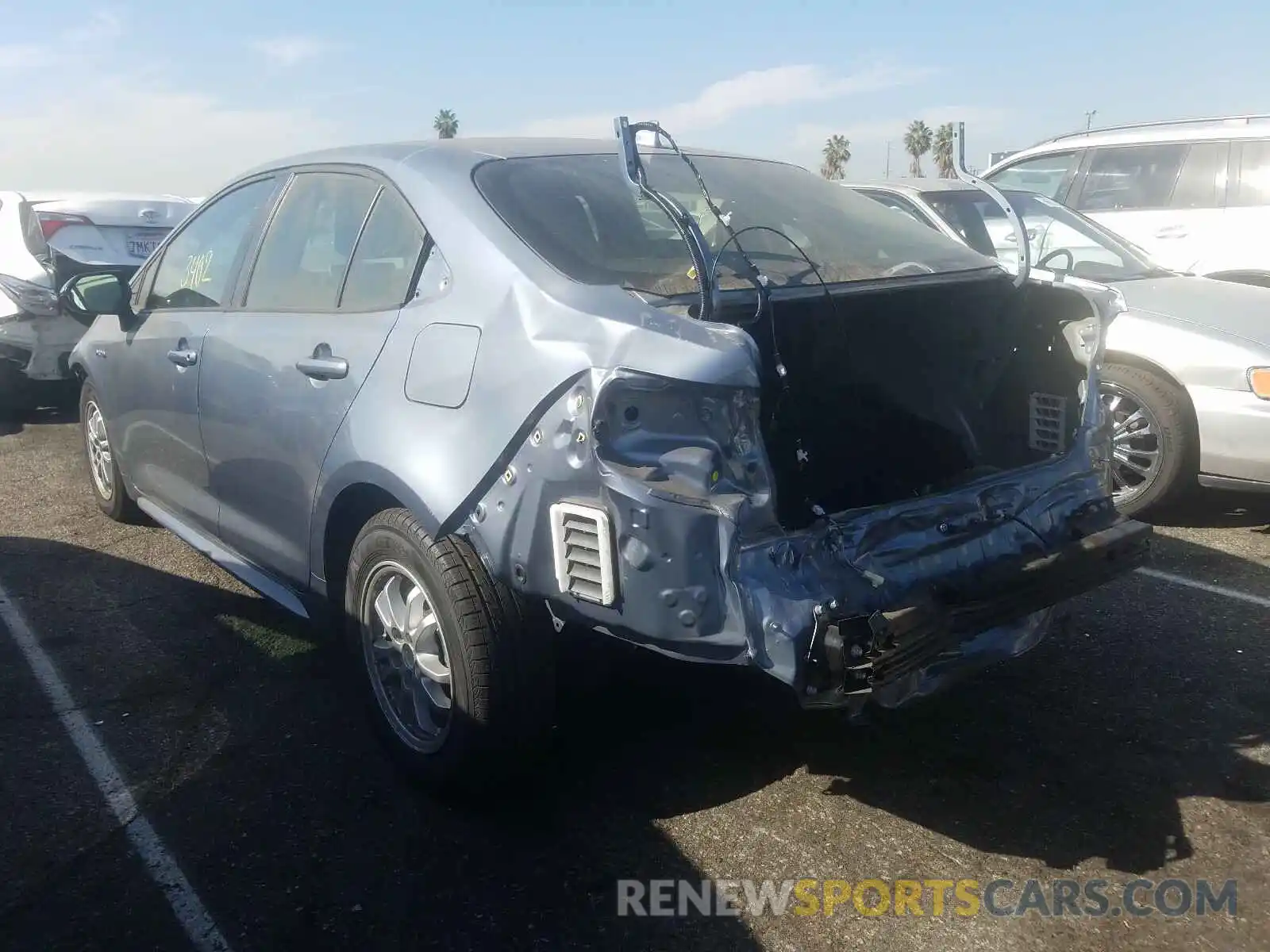 3 Photograph of a damaged car JTDEAMDE2MJ000307 TOYOTA COROLLA 2021