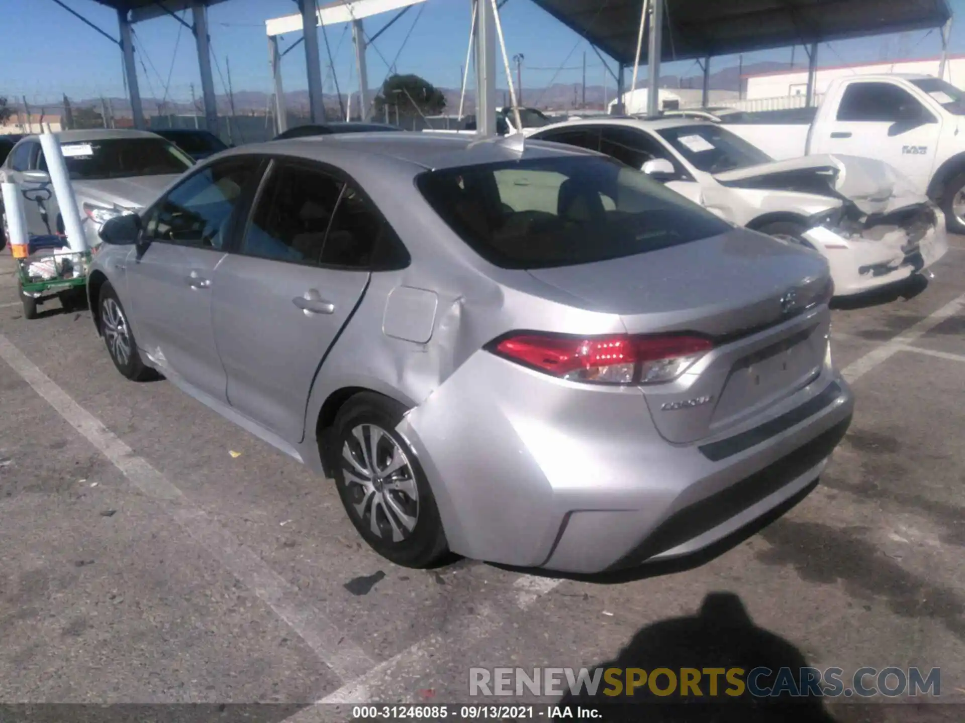 3 Photograph of a damaged car JTDEAMDE2MJ001425 TOYOTA COROLLA 2021