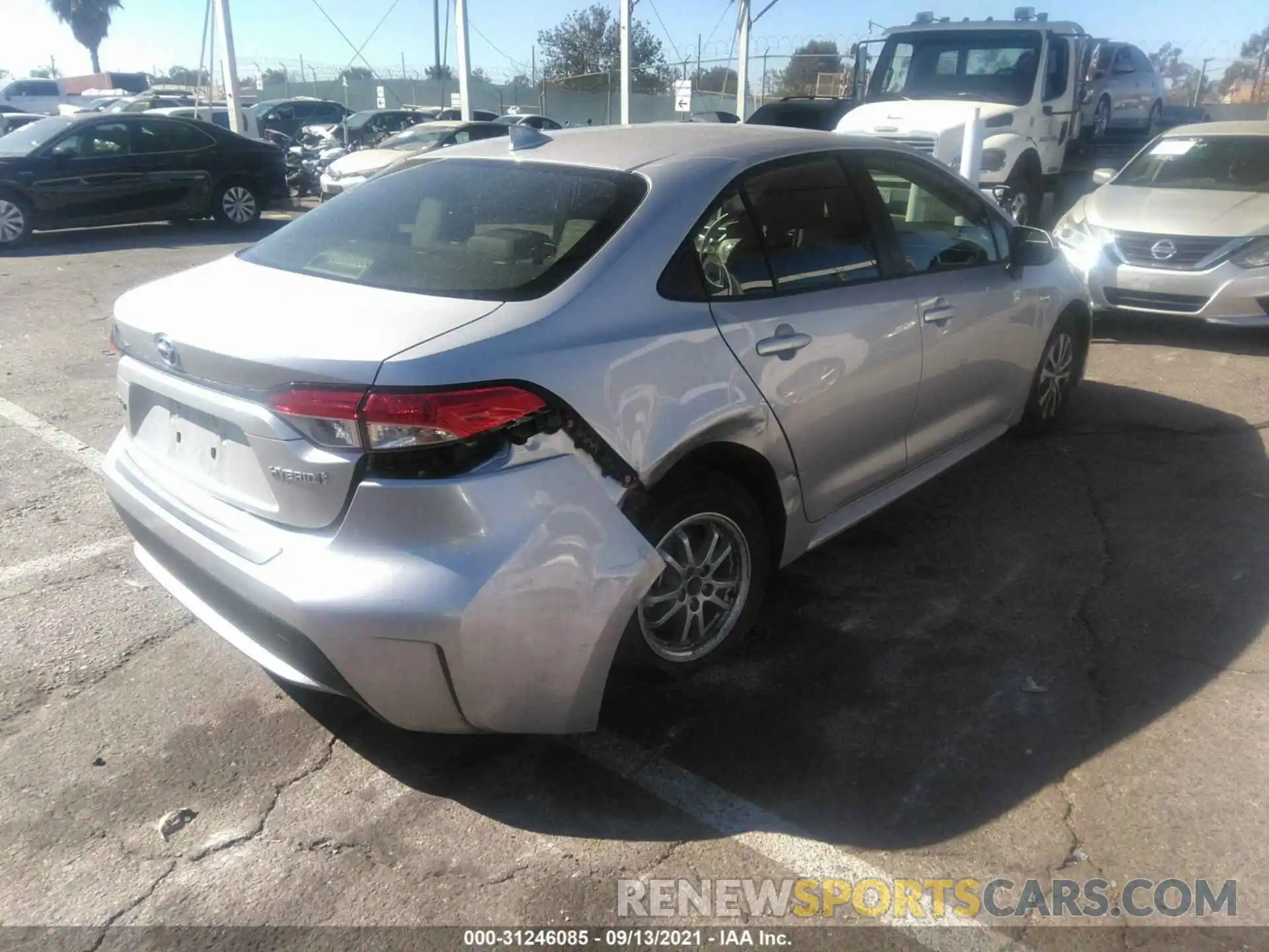 4 Photograph of a damaged car JTDEAMDE2MJ001425 TOYOTA COROLLA 2021