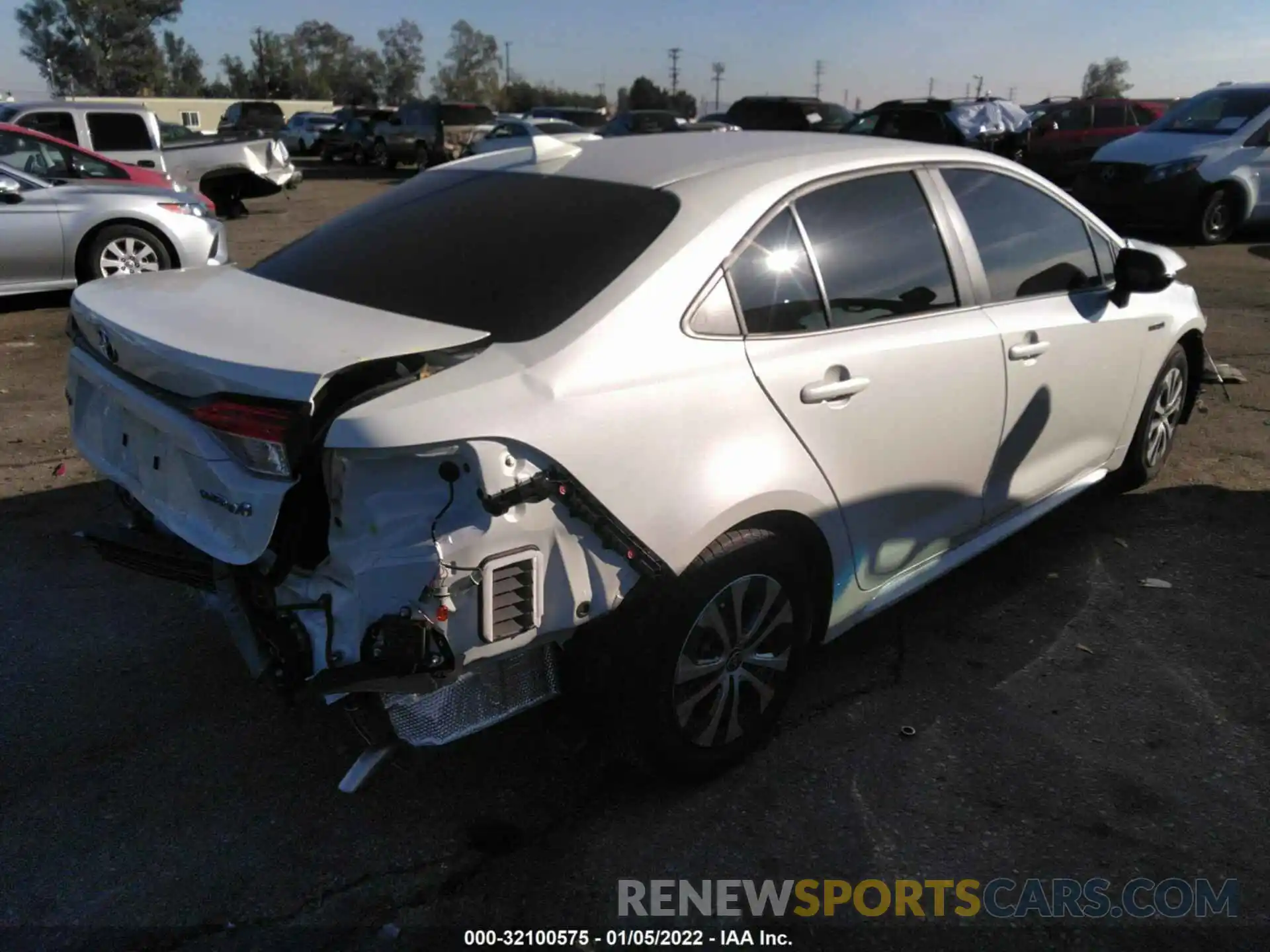 4 Photograph of a damaged car JTDEAMDE2MJ002638 TOYOTA COROLLA 2021