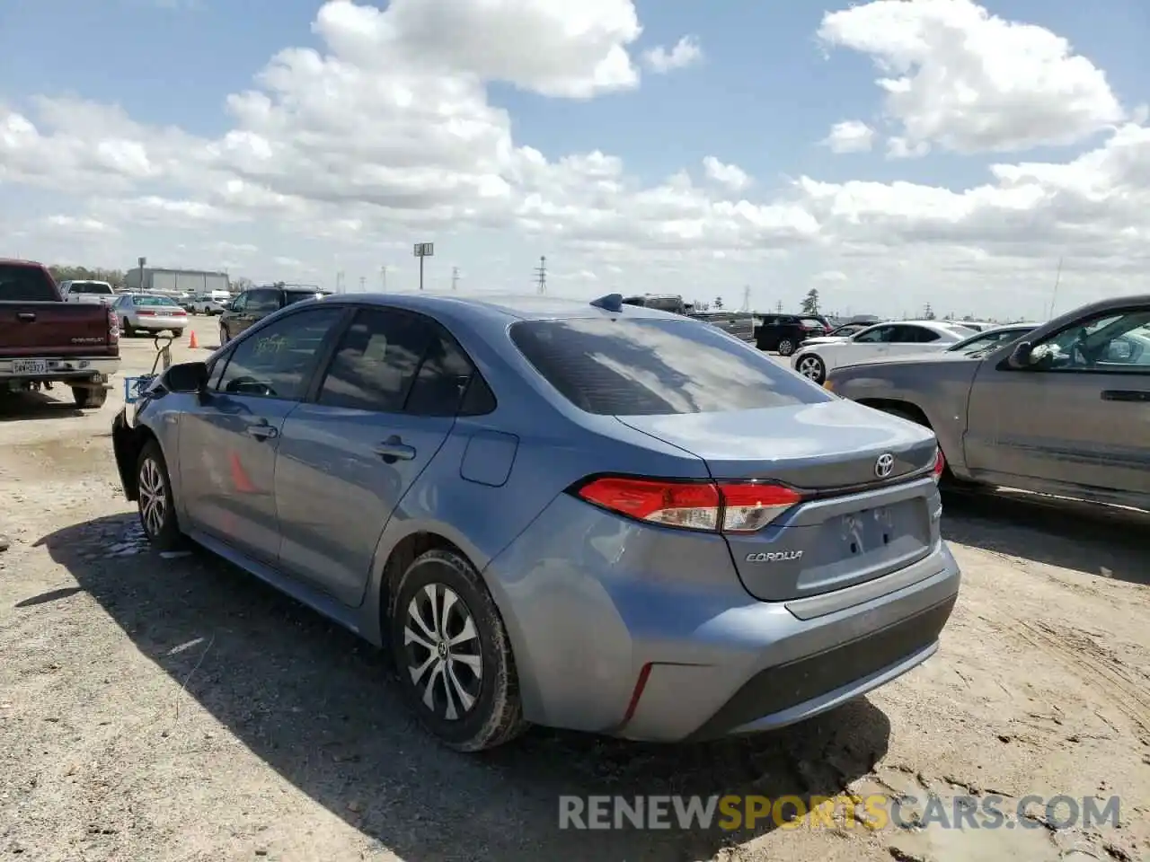 3 Photograph of a damaged car JTDEAMDE2MJ003398 TOYOTA COROLLA 2021