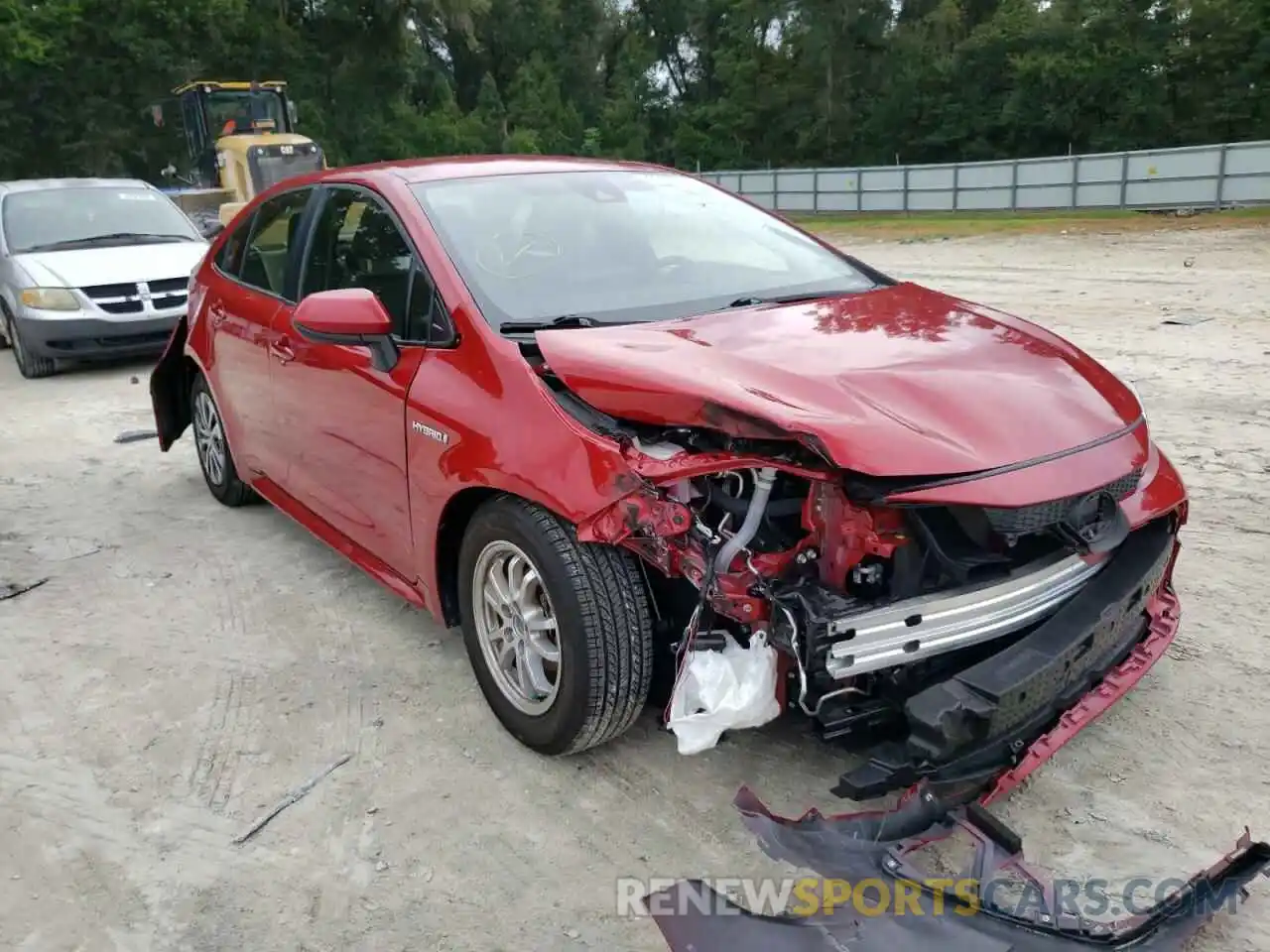 1 Photograph of a damaged car JTDEAMDE2MJ003997 TOYOTA COROLLA 2021