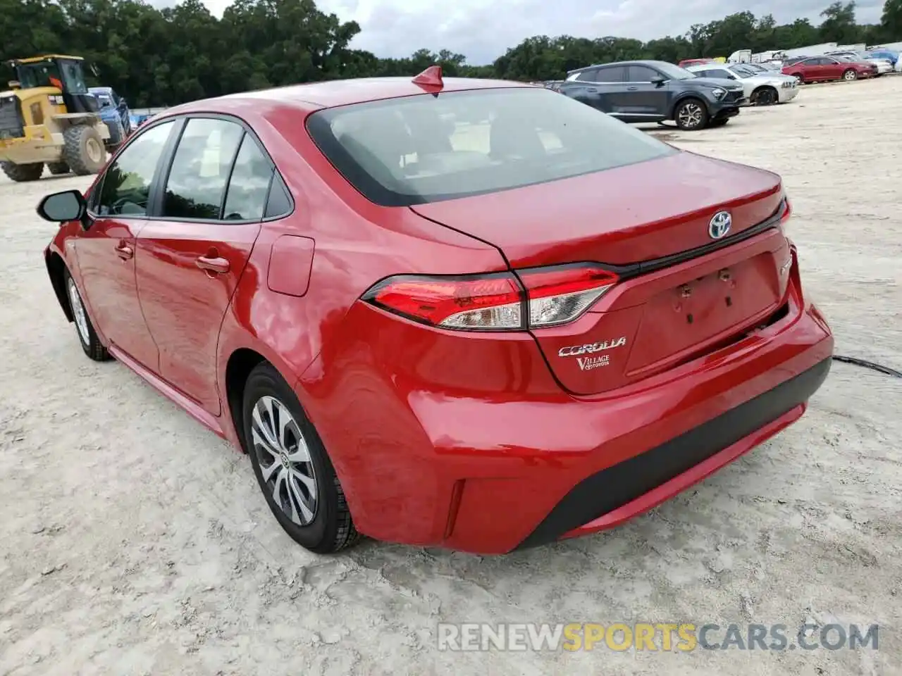 3 Photograph of a damaged car JTDEAMDE2MJ003997 TOYOTA COROLLA 2021