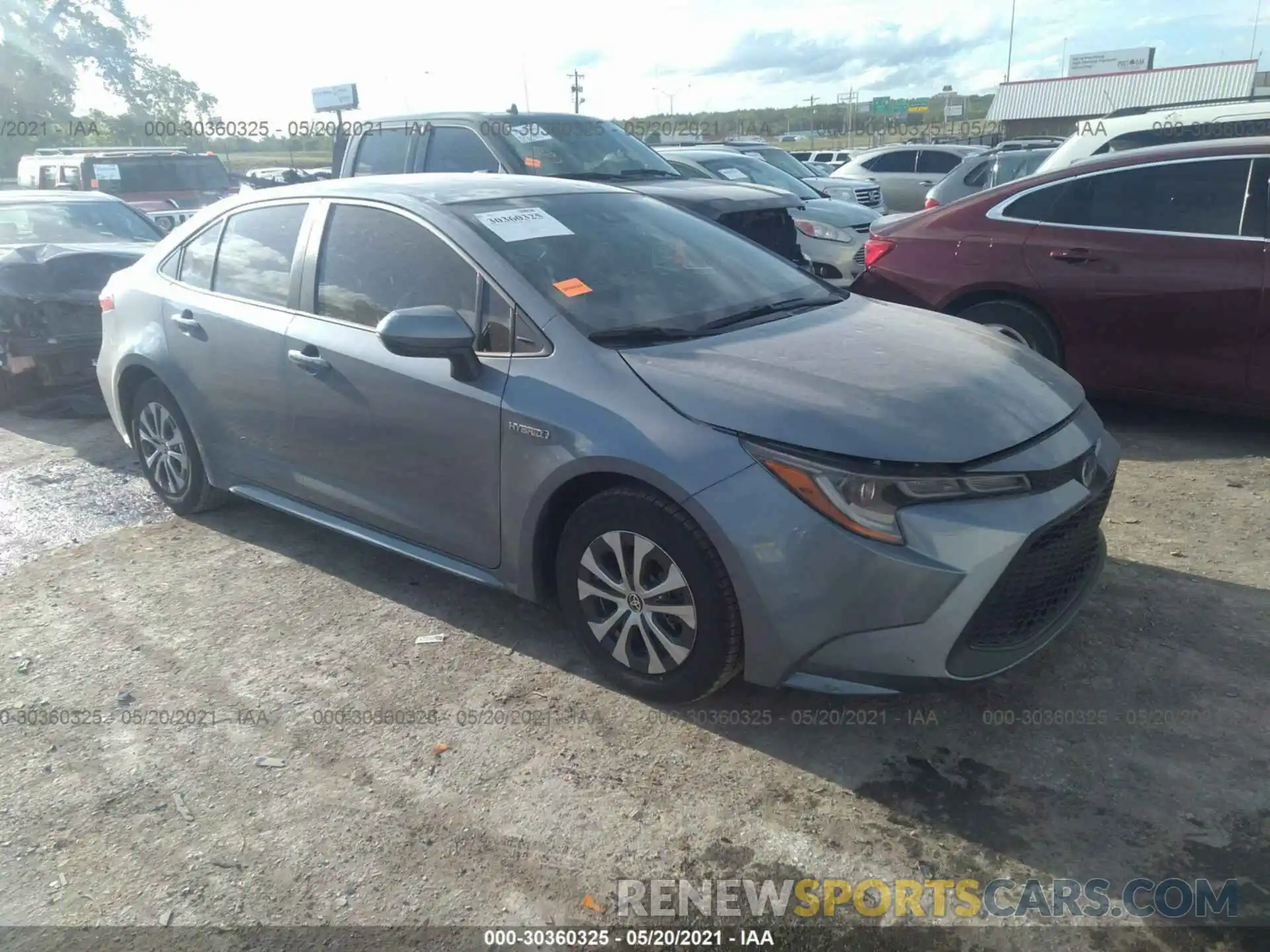 1 Photograph of a damaged car JTDEAMDE2MJ004759 TOYOTA COROLLA 2021