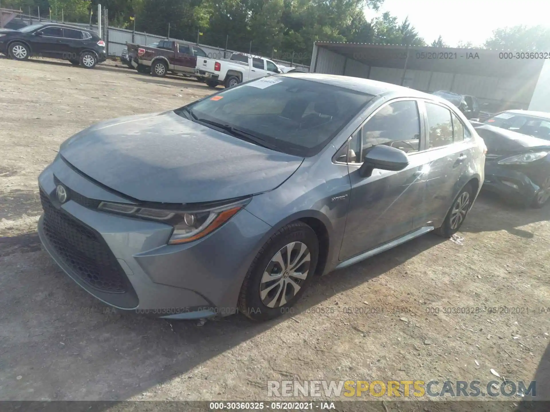 2 Photograph of a damaged car JTDEAMDE2MJ004759 TOYOTA COROLLA 2021